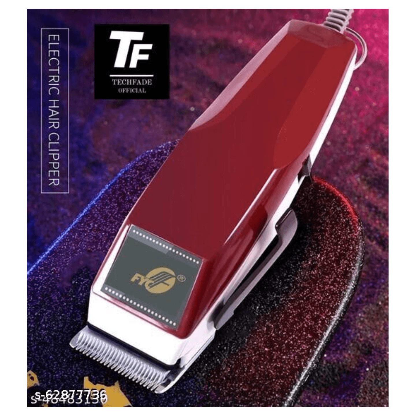 FYC RF-666 Professional Hair & Beard NP-01 Runtime 45 min Trimmer for Men Red Size- Free Size