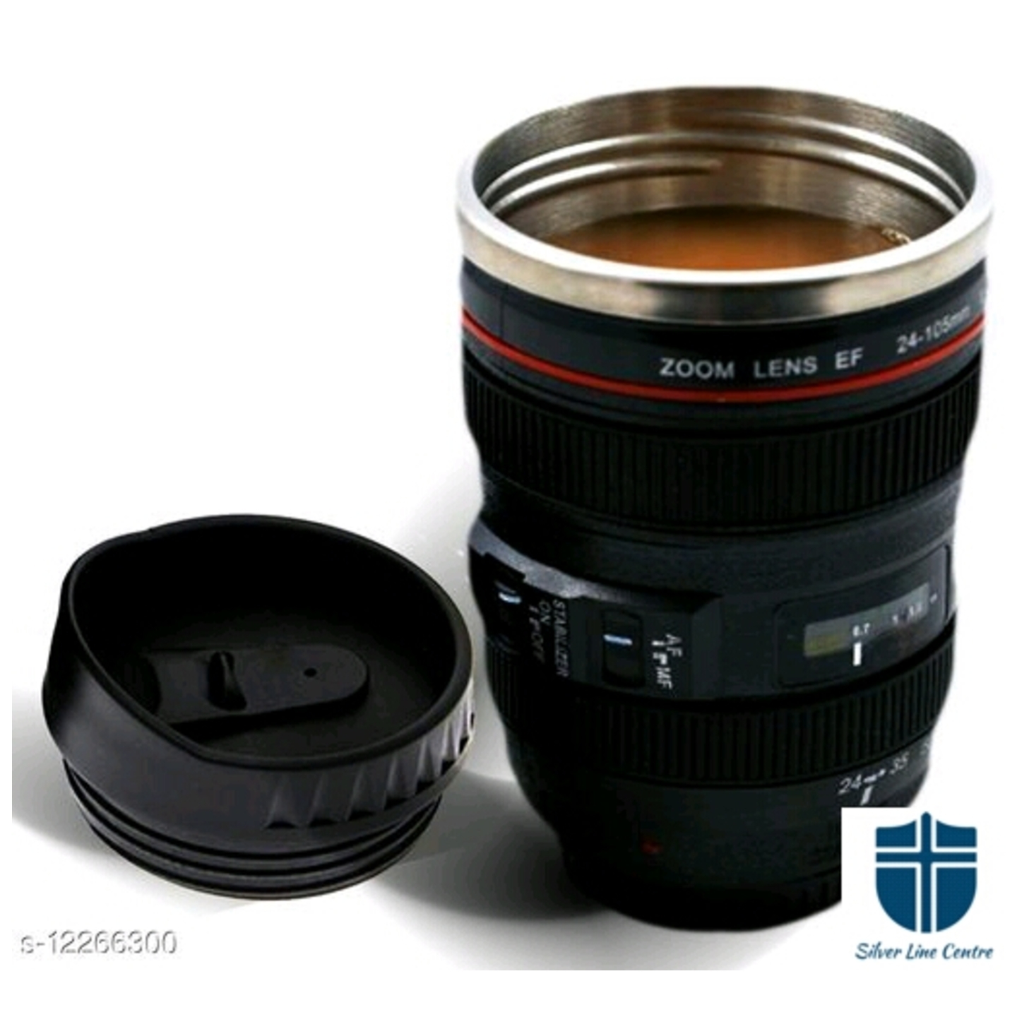 Camera Lens Shape Coffee,Tea Cup-Mug,Stainless Steel-EF24-105MM-EF24-105MM-N2,