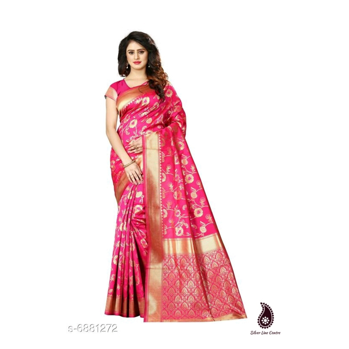 Women's Partywear Banarsi Silk Saree