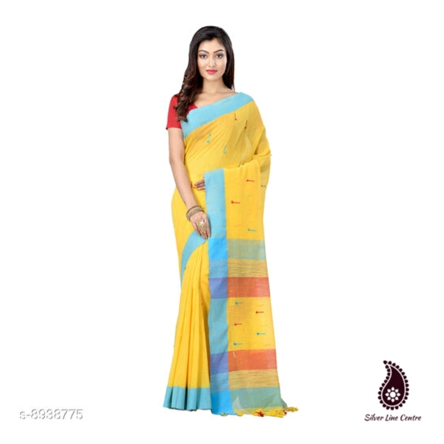 Womens Bengal Handloom Khadi Soft Silk Saree