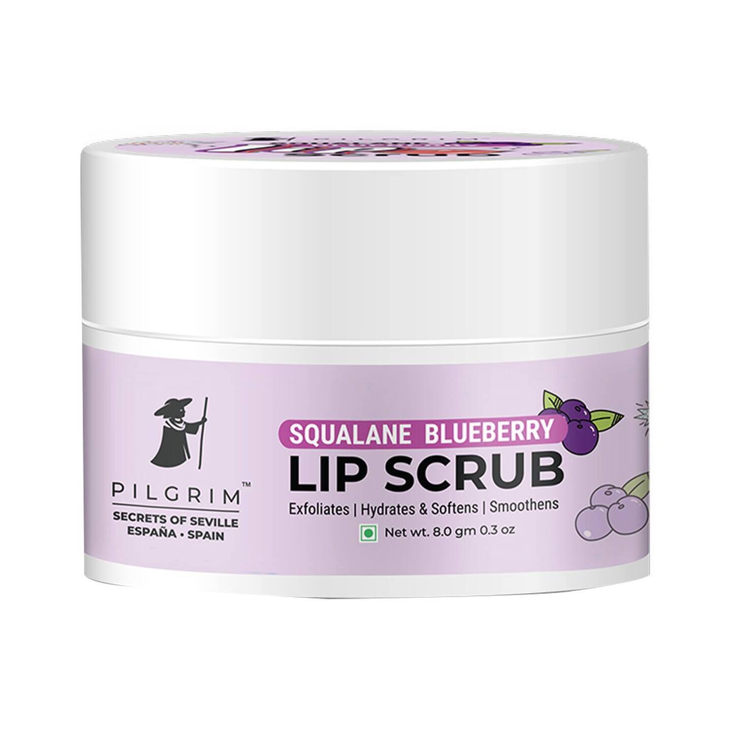 Pilgrim Squalane Blueberry Lip Scrub (8g) 