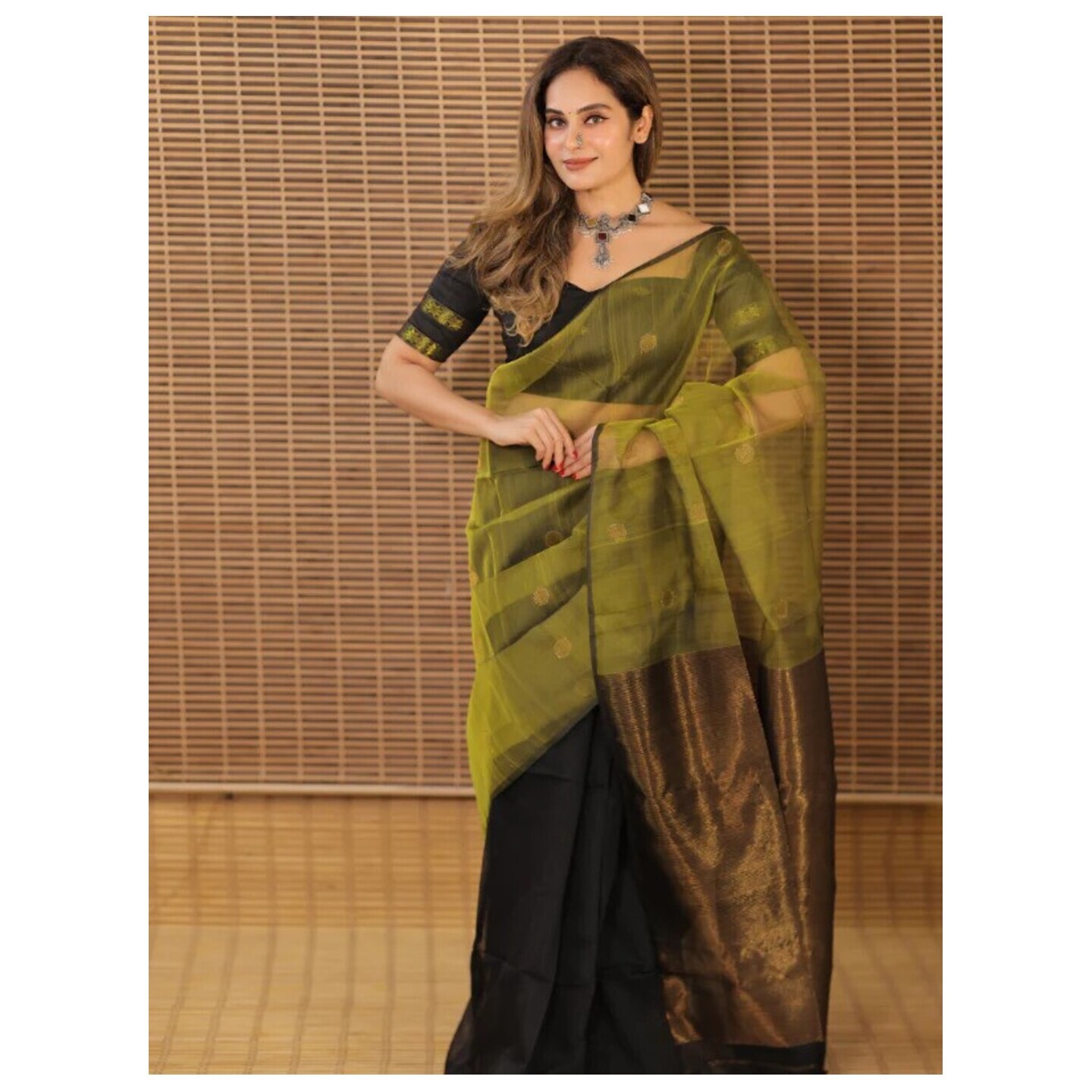 Shandar Anarkali (handloom muslin silk) 