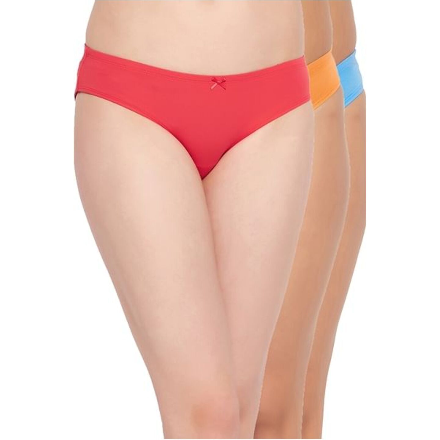 Pack of 3 Low Waist Bikini Panties - Cotton