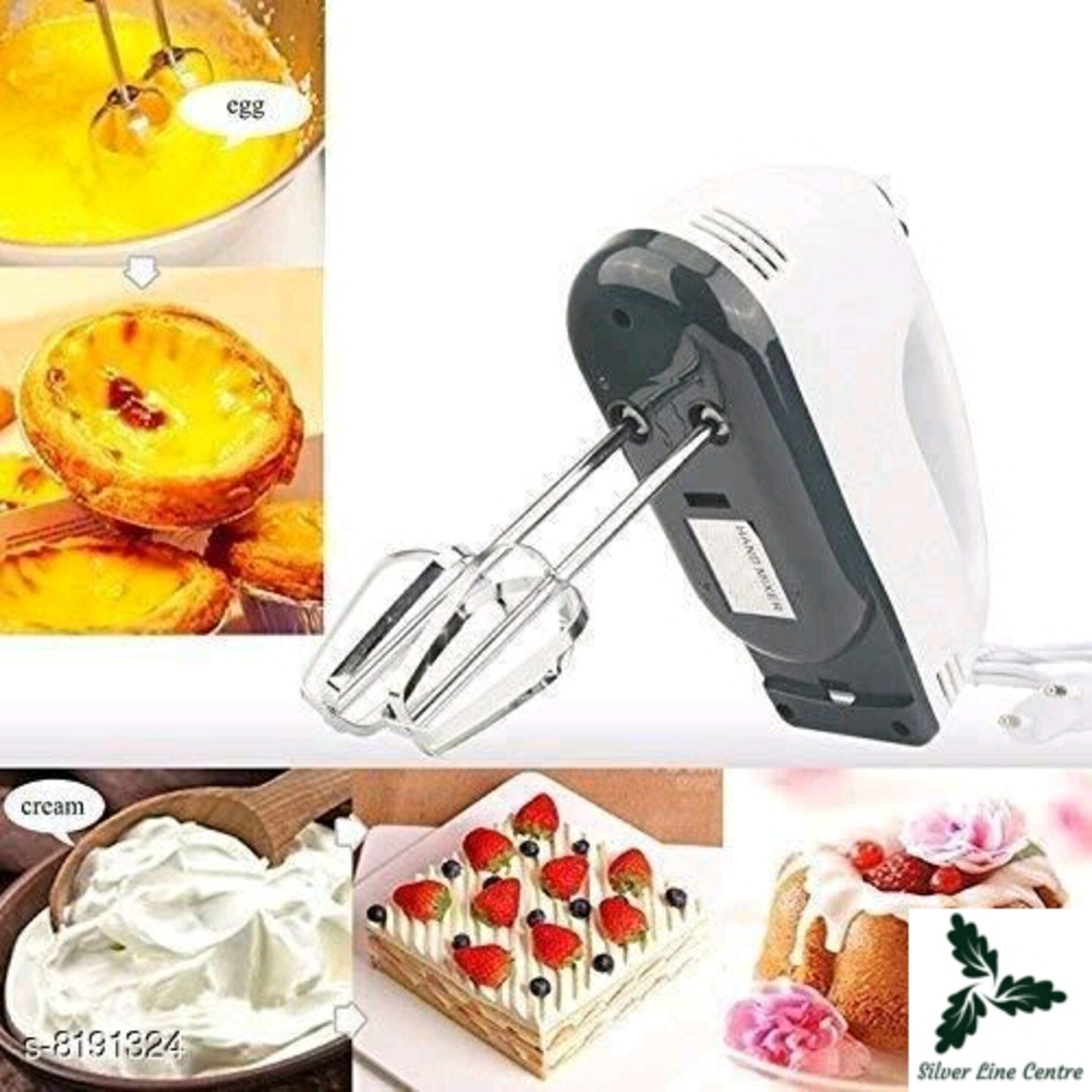 Electric Handled 7 Speed Fit Double Eggs Mixer Batter Beater Cake Baking Tool
