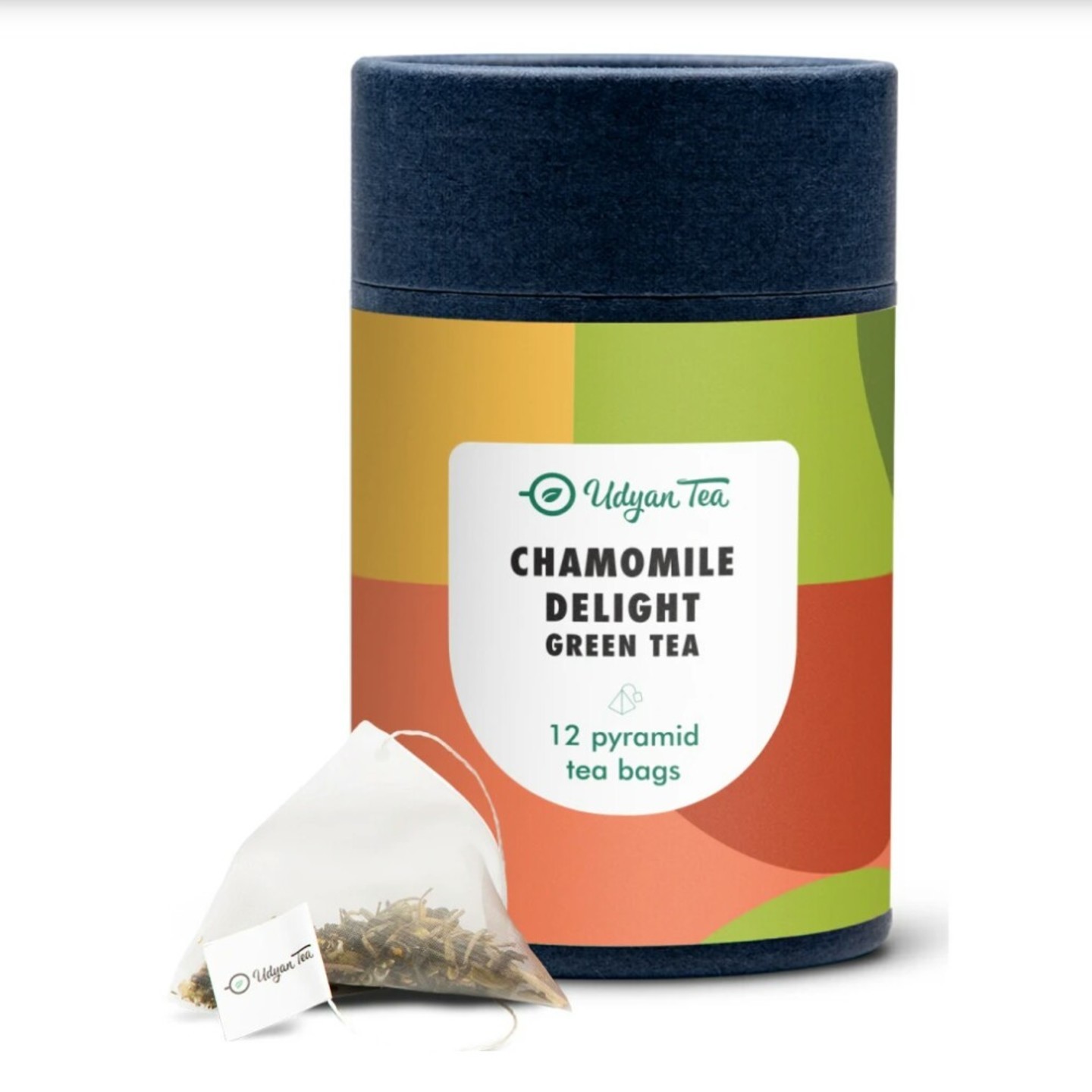 Chamomile Delight Green Tea Bags Aromatic Relaxing Tea- 12 bags,