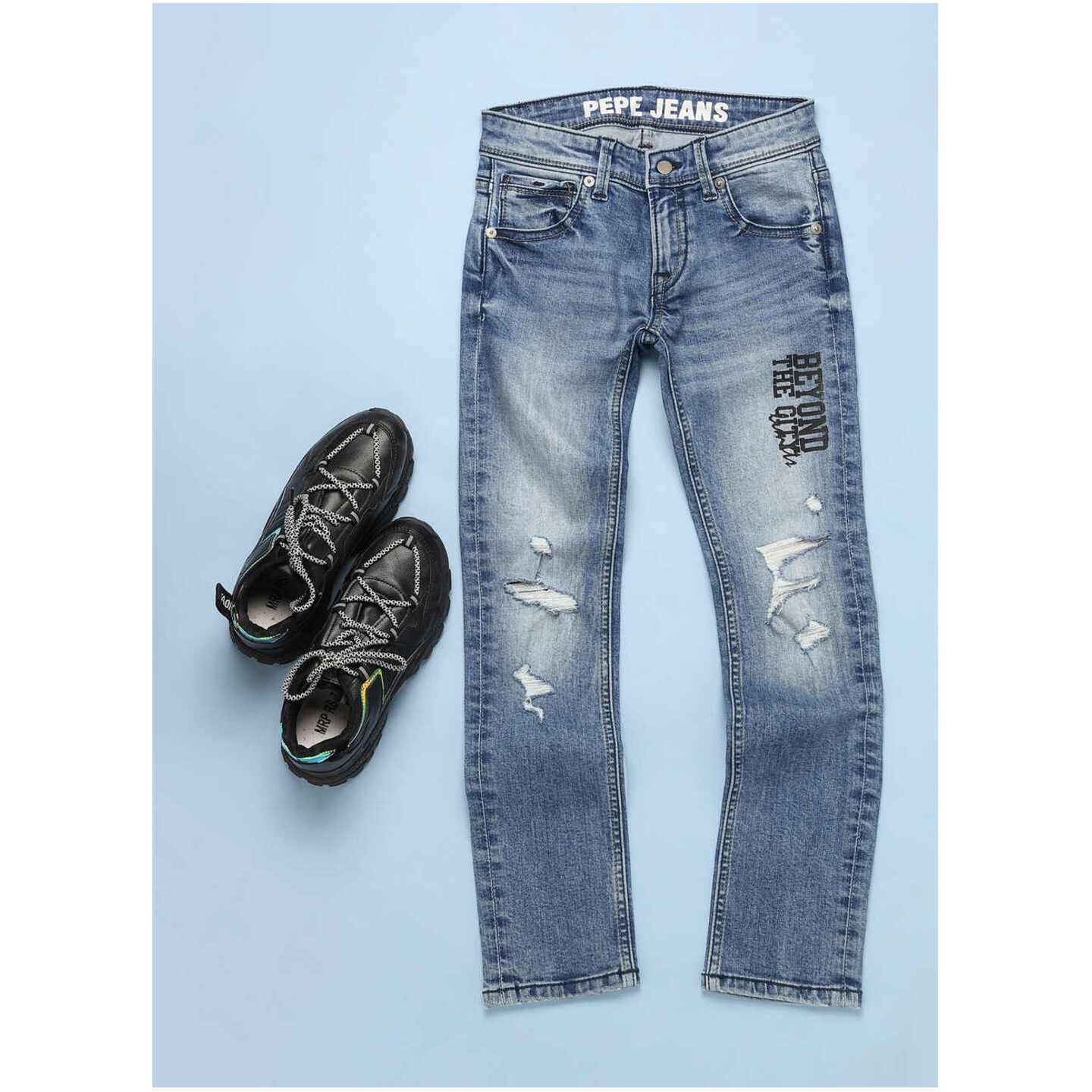 CASHED MID WAIST SLIM FIT DENIM For Boys