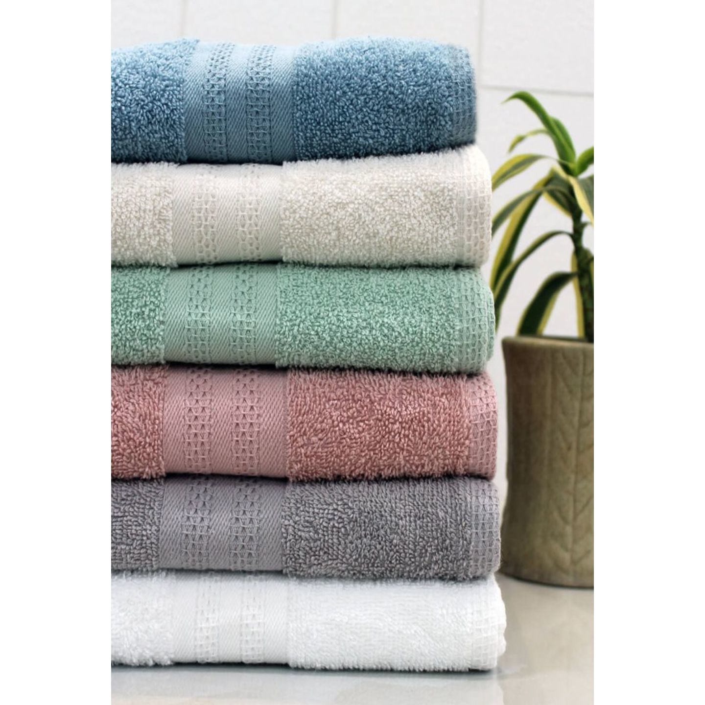 ANTI MICROBIAL SET OF 4 COTTON TOWELS