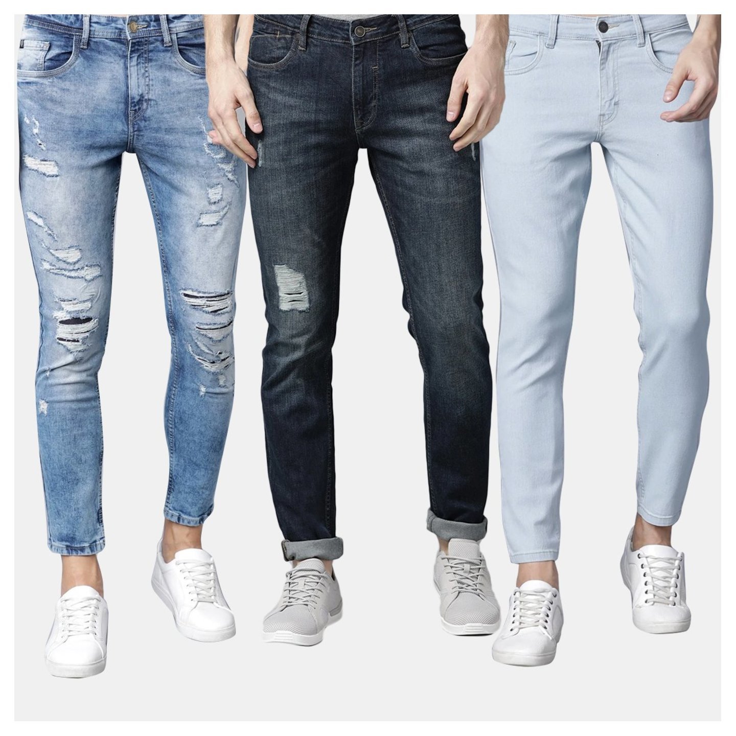  Best Men's Streachable Jeans- Pack of 3