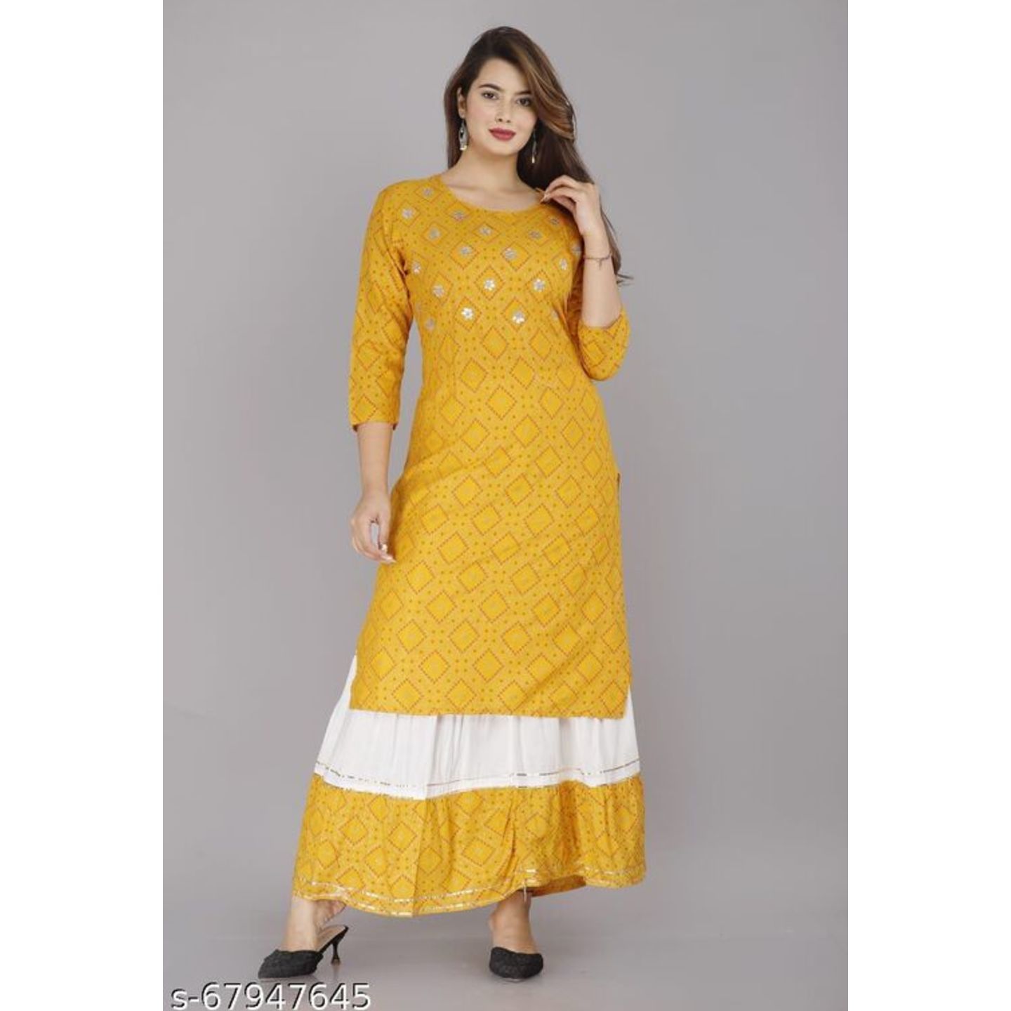 Elegant Kurti with skirt