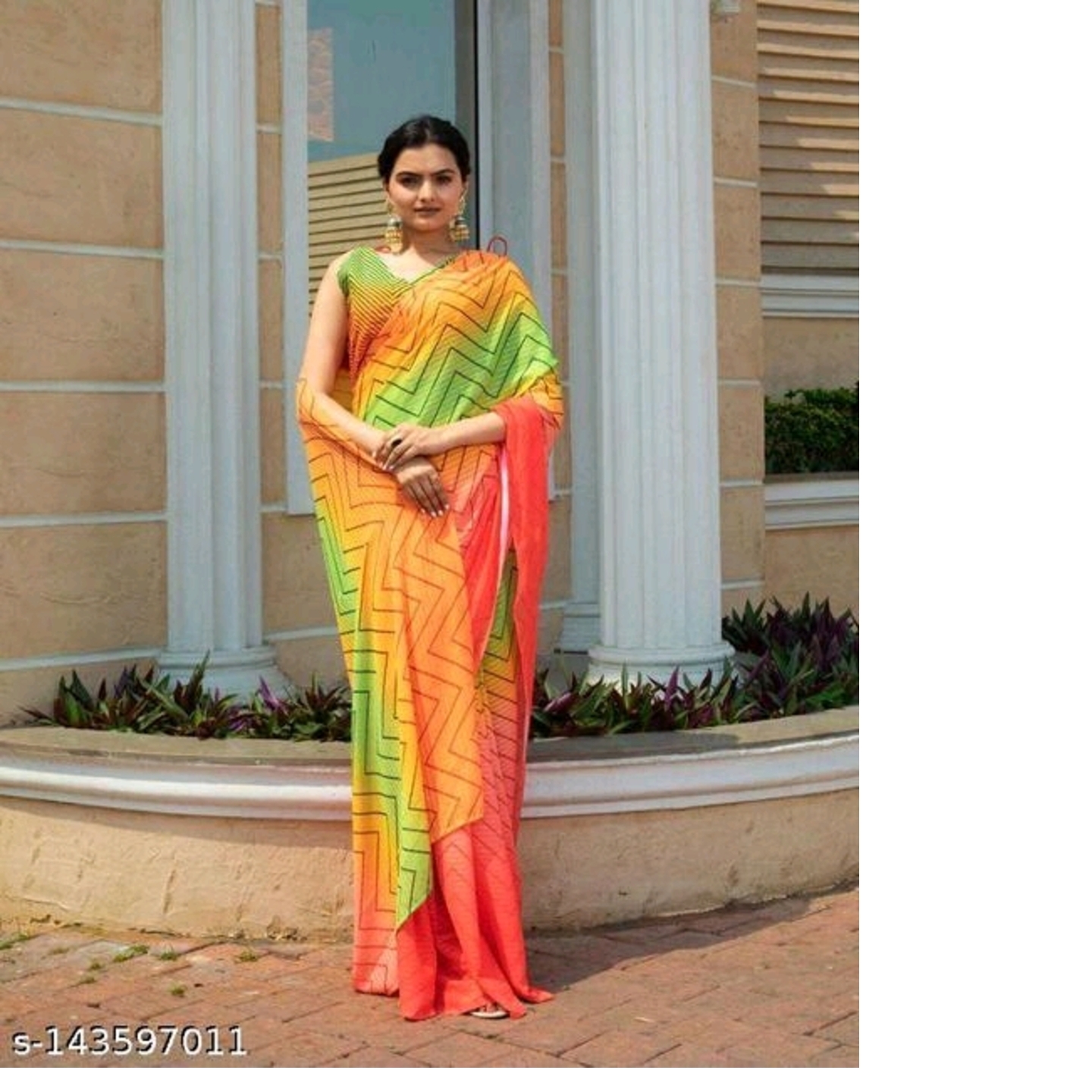 Embroidery Thread Crochet Work Sarees* Size- Free Size