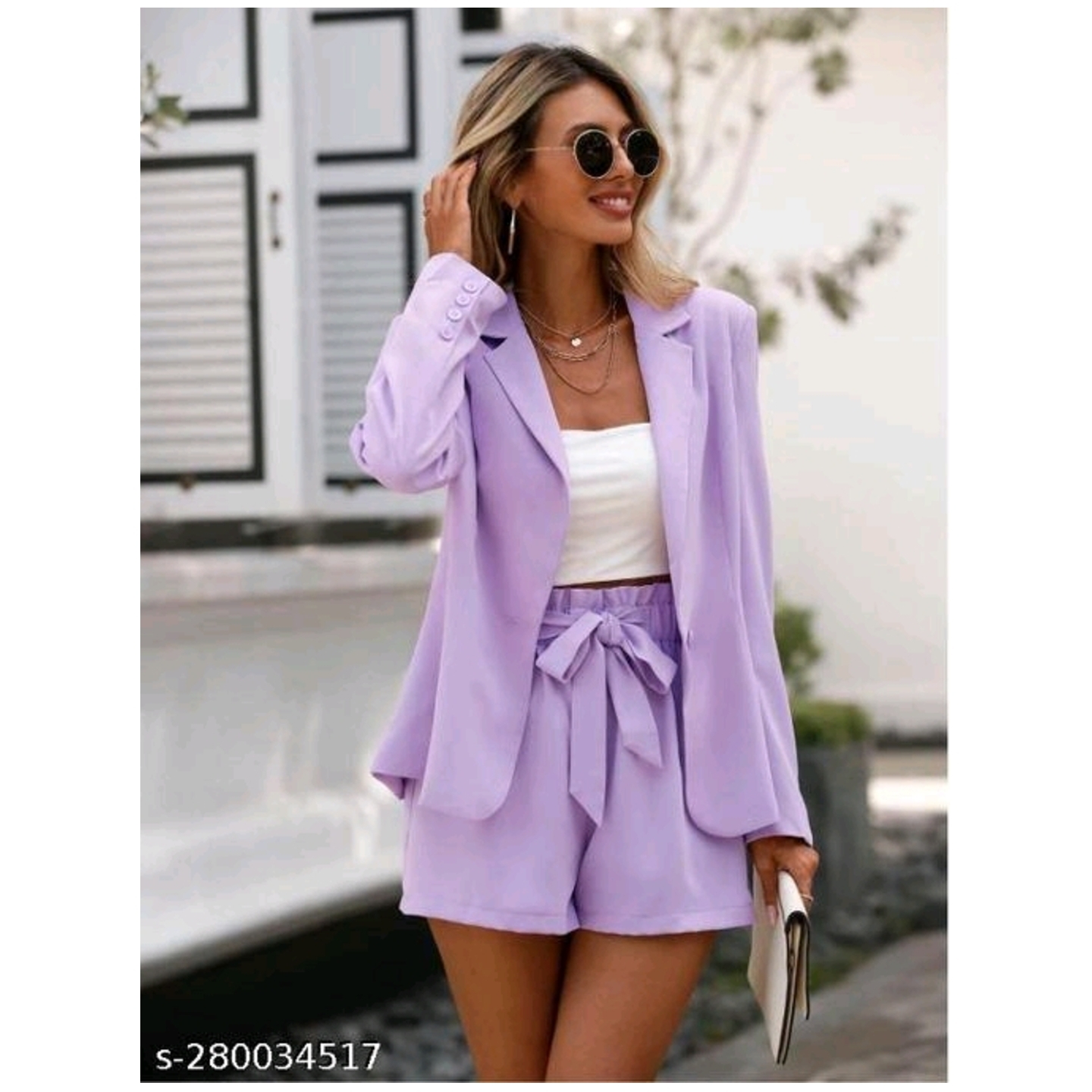 Euphoria Wardrobe Relaxed Fit Coat and High Waist Short