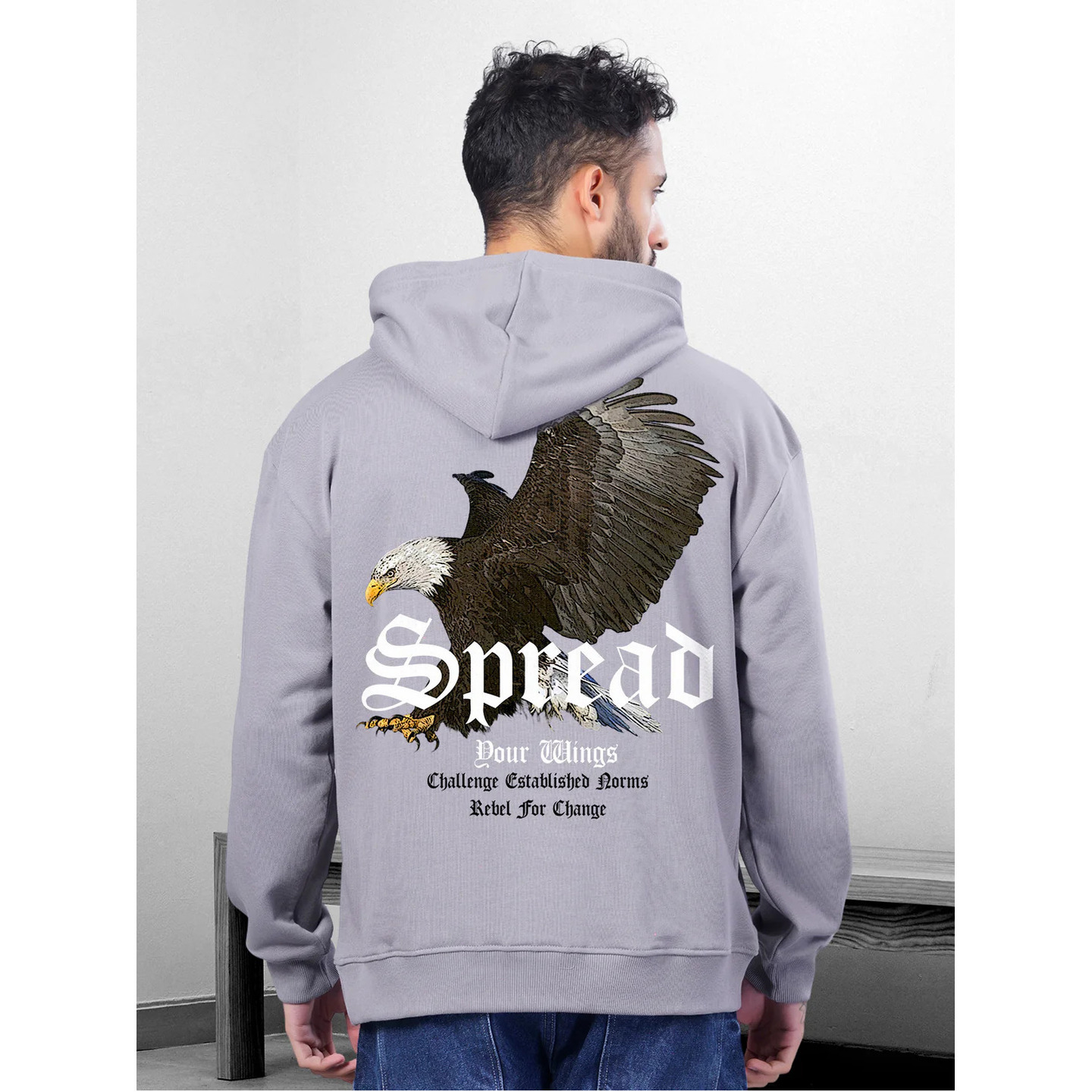 Spread Men Drop Shoulder Premium Terry Hoodie