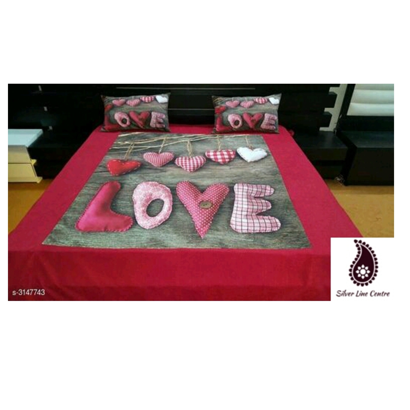 Bed Sheet Double Bed Designed Velvet
