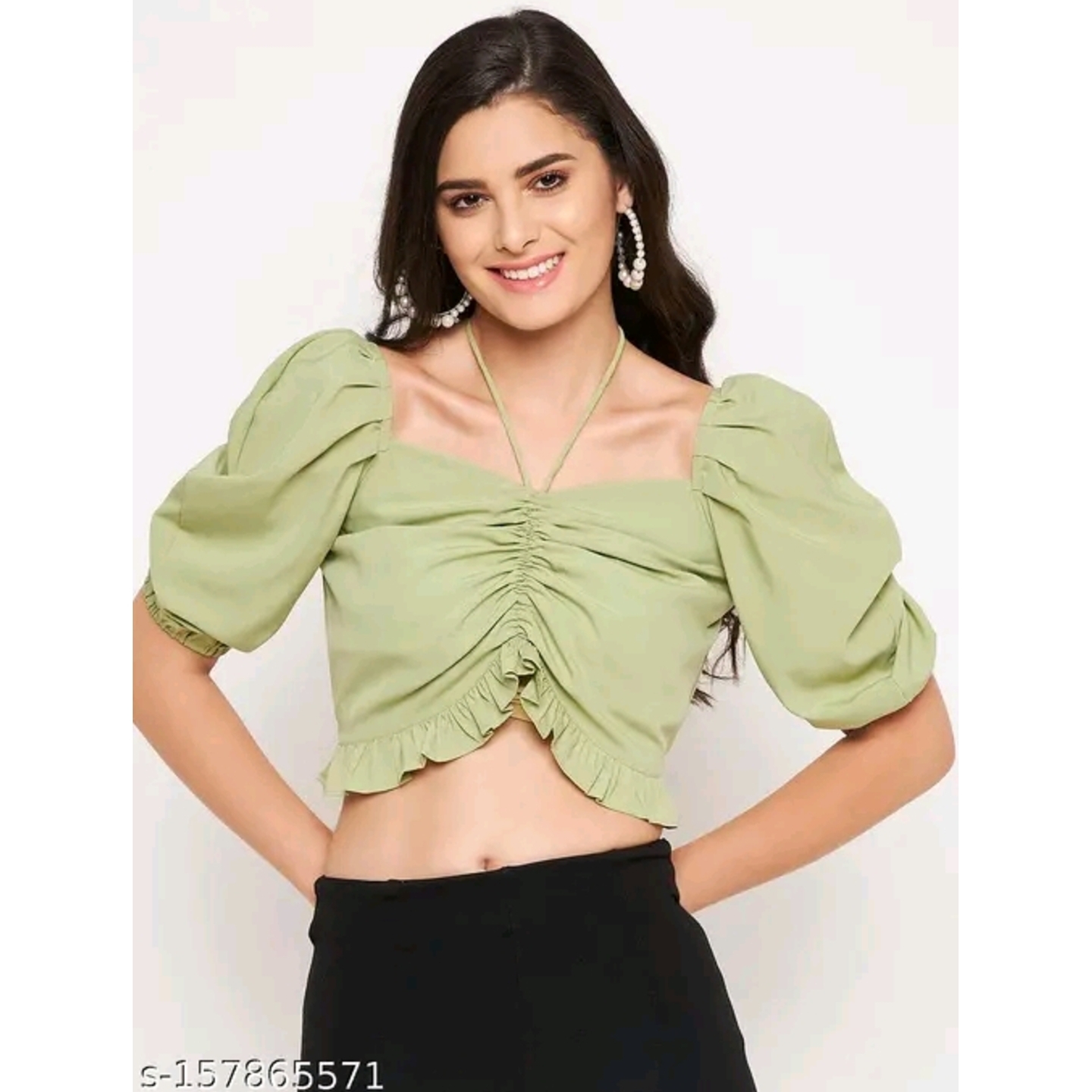 WineRed Stylish Designer Women's Light Green  Tops & Tunics
