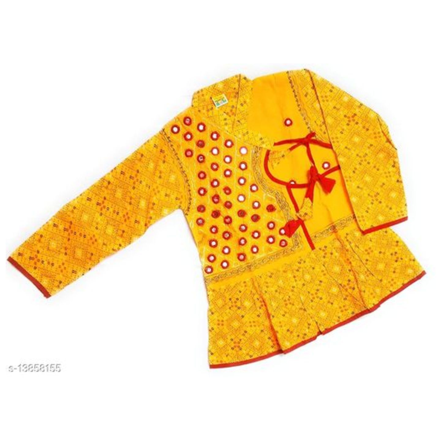 Boys Traditional Full Sleeve Rajasthani Angrakha Dress with Dhoti for Boys