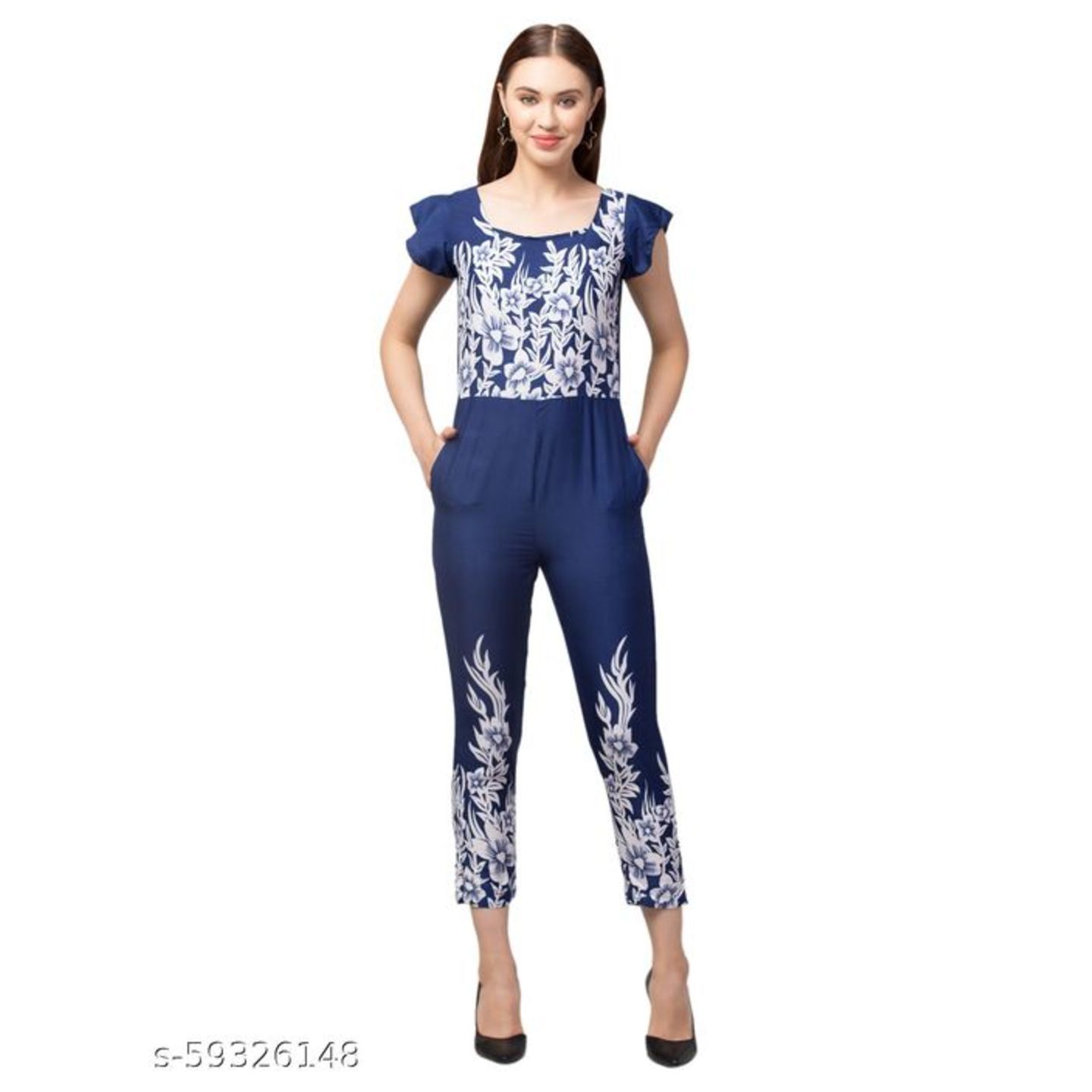 ASN-39 POLY PRINT JUMPSUIT