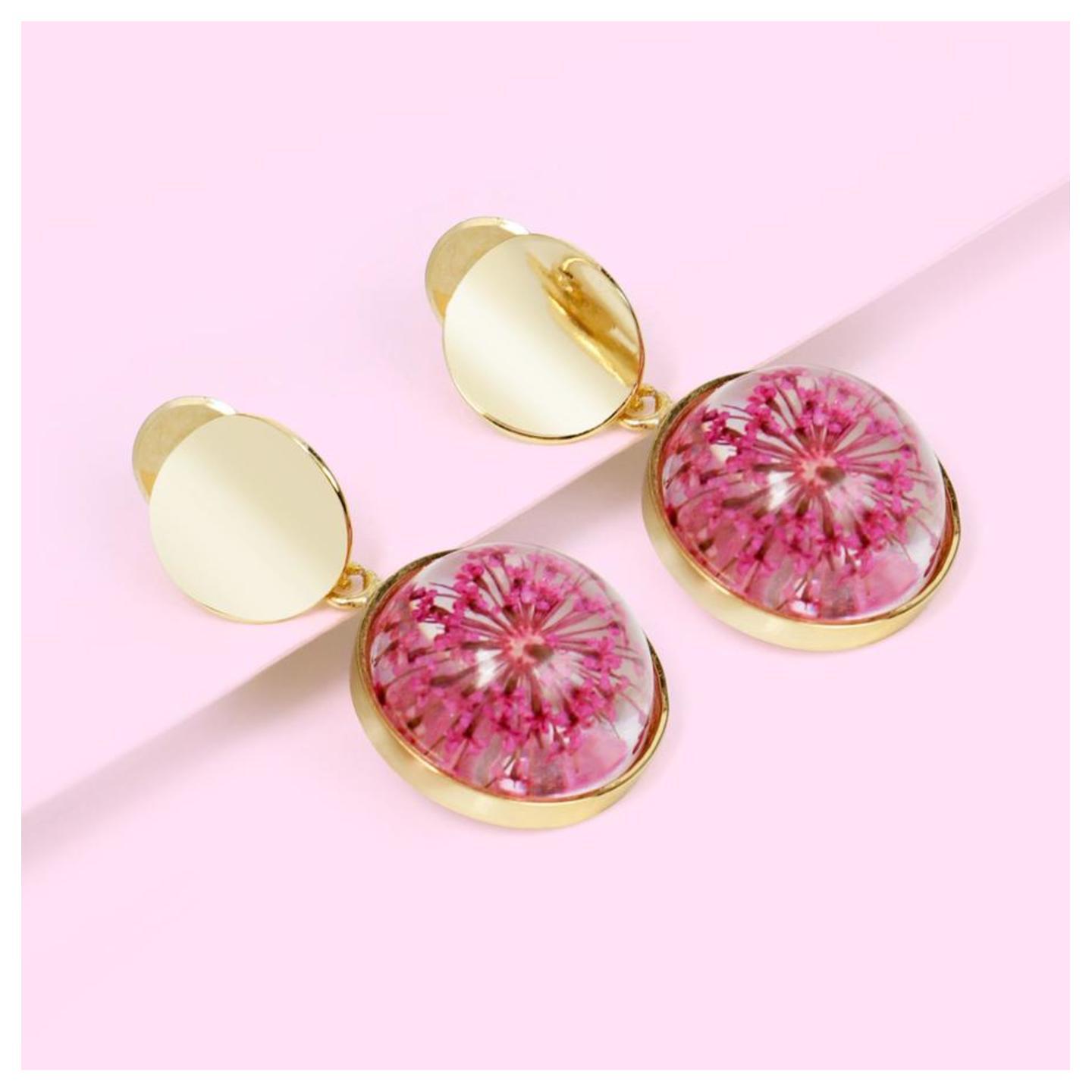 Pink Dry Flower Danglers