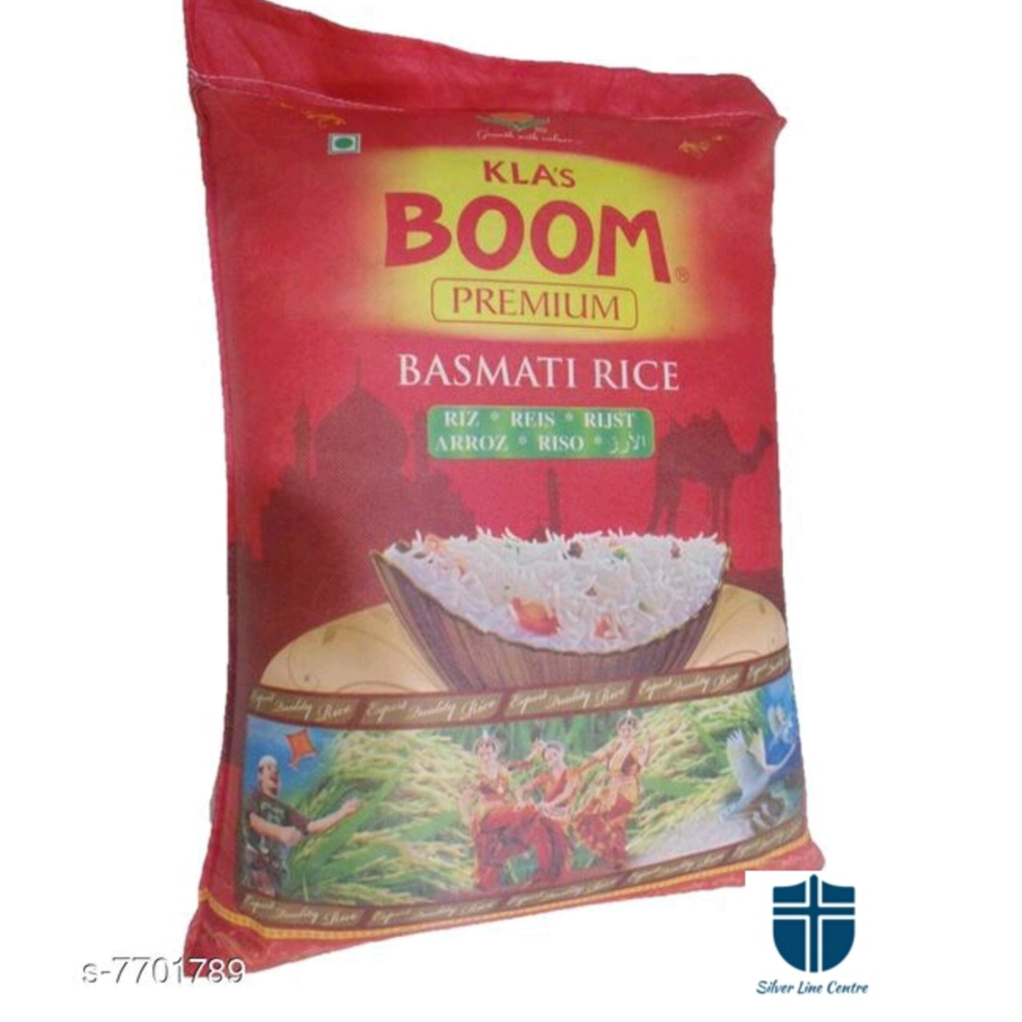 KLA's Boom Premium Sharbati Steam Basmati Rice 25 kg Pack,