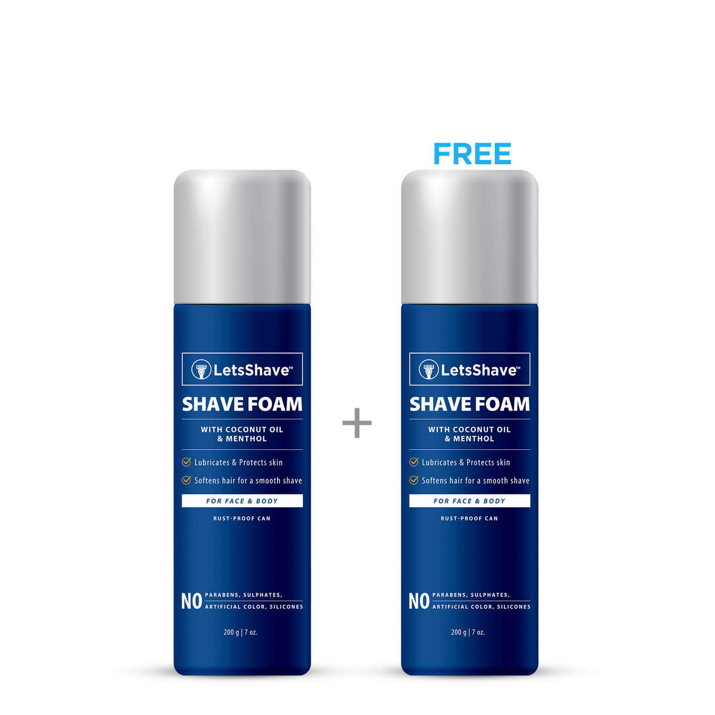 SHAVE FOAM COCONUT OIL MENTHOL 2 X 200g