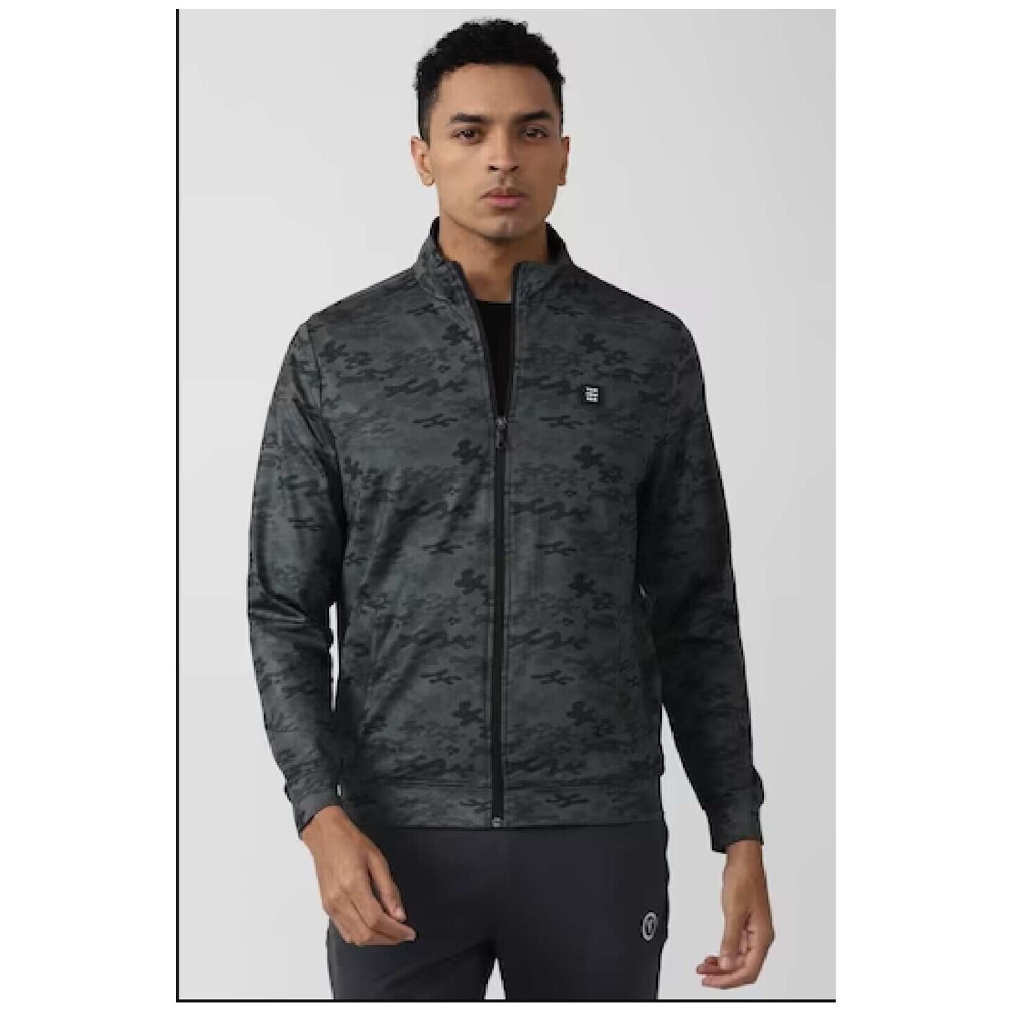 MEN GREY PRINT CASUAL JACKET Van Heusen