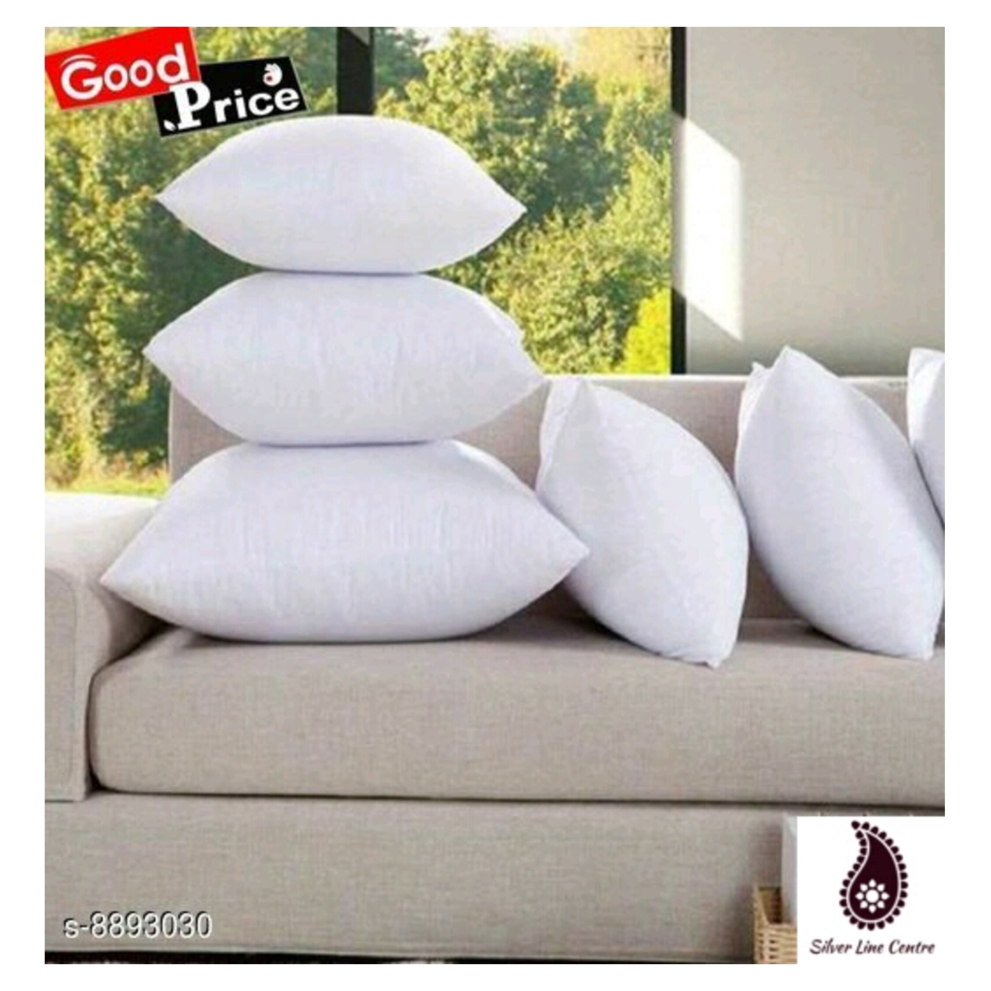 Elite Gracefull Cotton Cushions 5 pcs