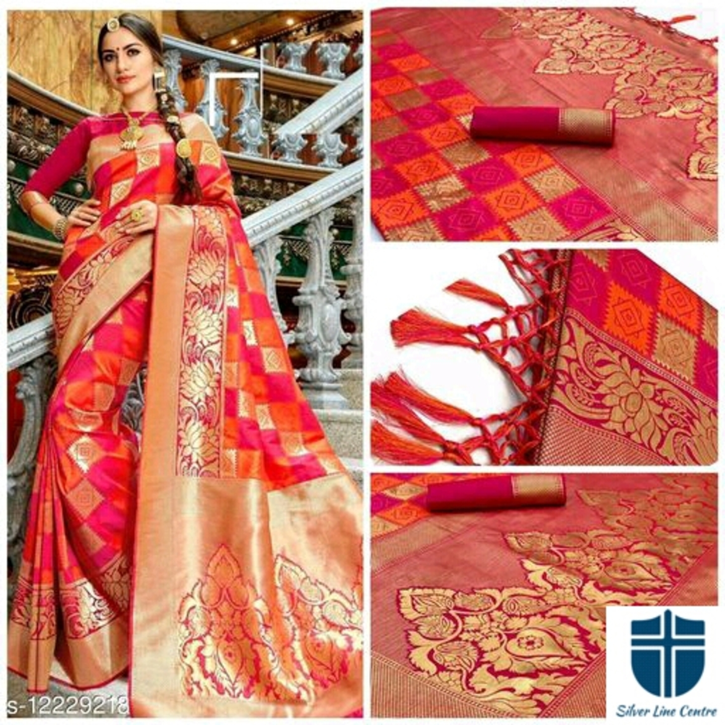 Heavy Original Zari Work Pure Banarsi Saree