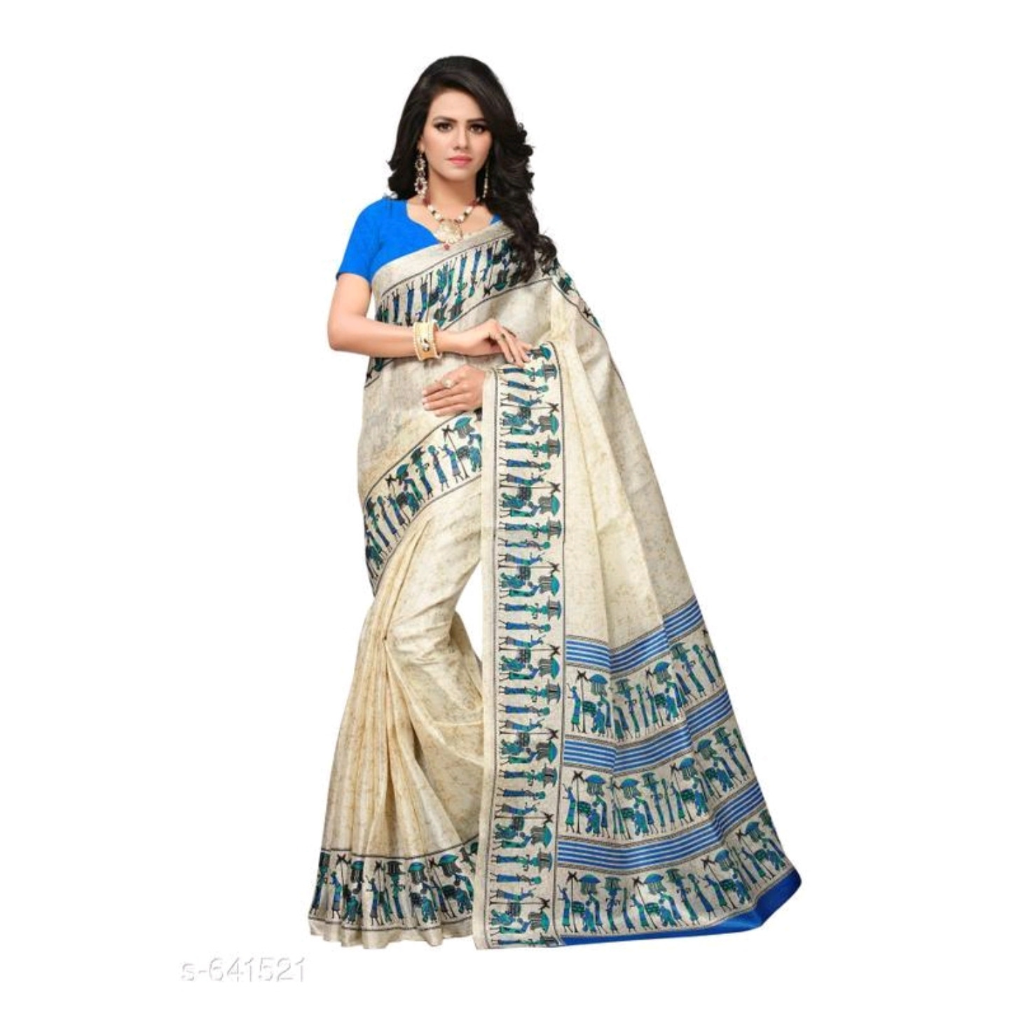 Fancy Designer Printed Art Silk Saree