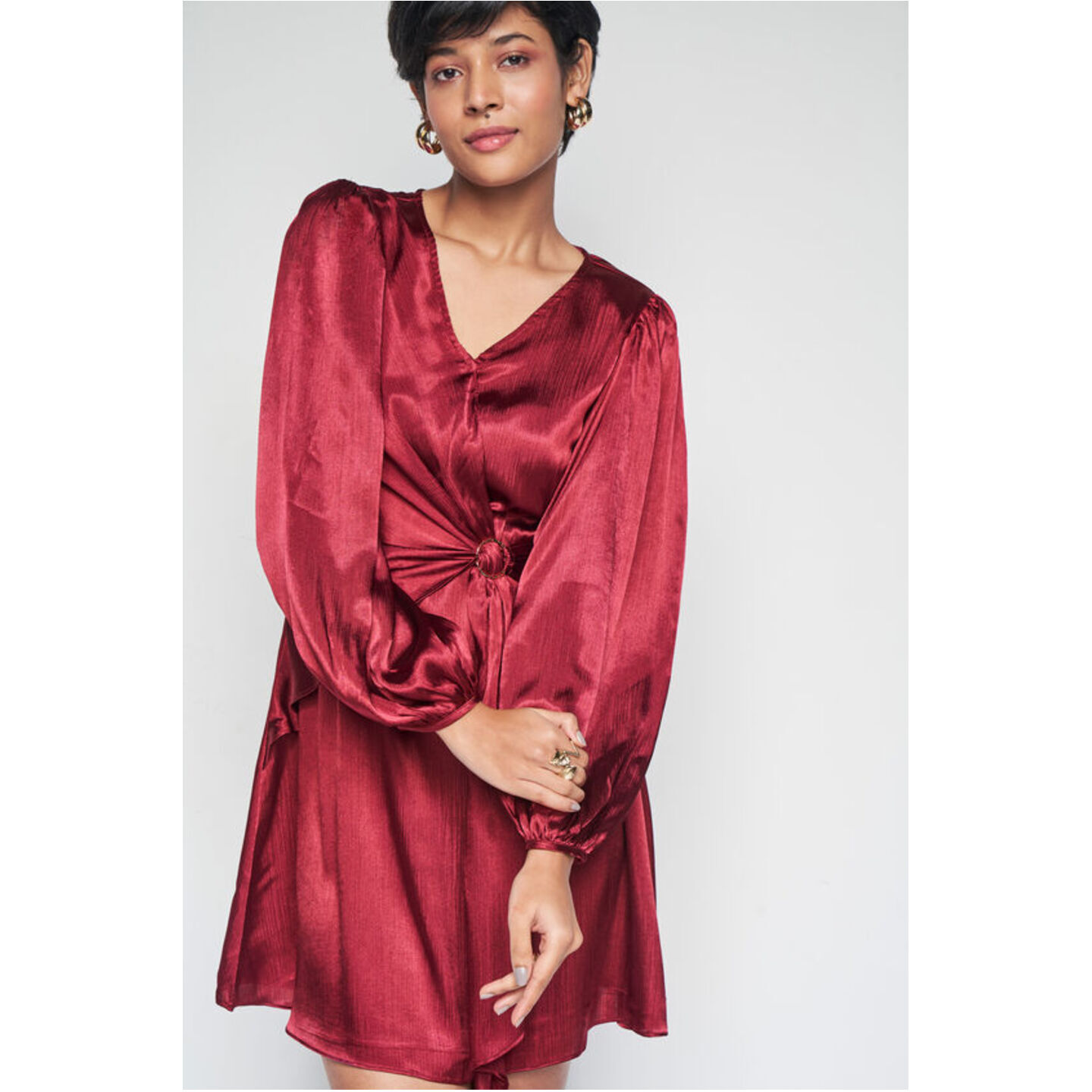 Maroon Muse Dress