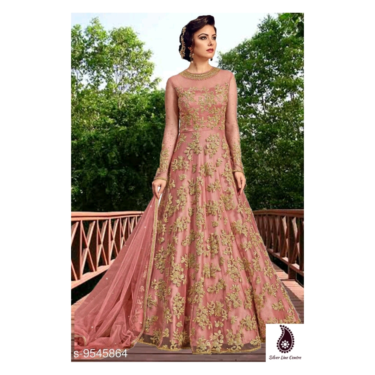 Women's New Designer Wedding Anarkali Suit Semi Stitched