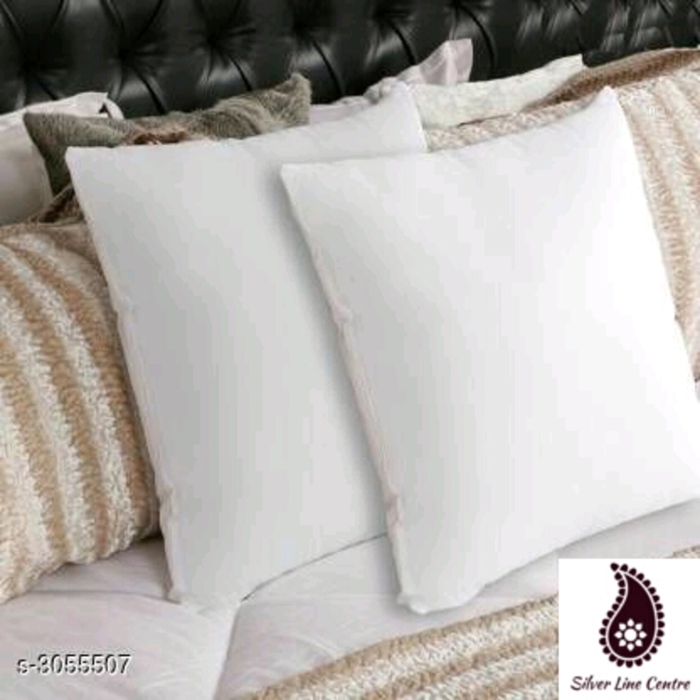 Comfy Solid Cushions 2 pcs