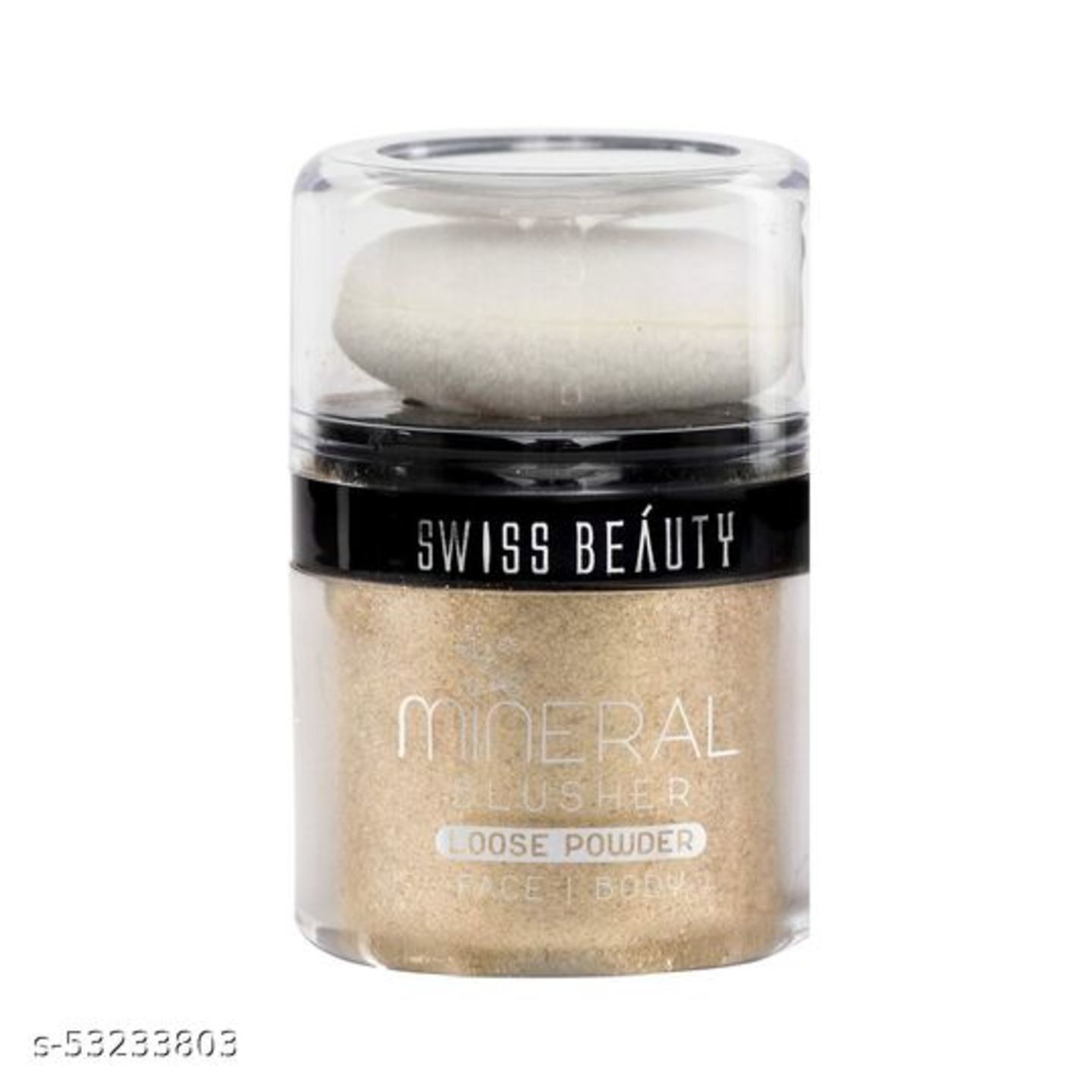 Swiss Beauty Blusher Loose Powder Pigment, Face MakeUp,golden