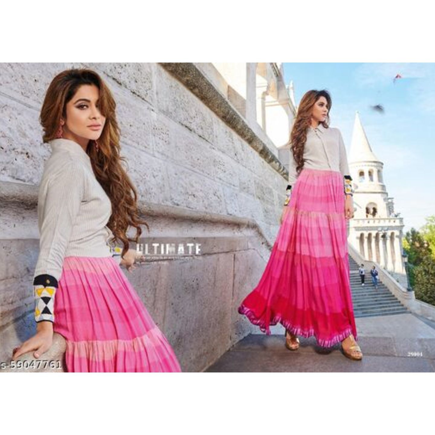 NEW MODEL LONG FLARED KURTI