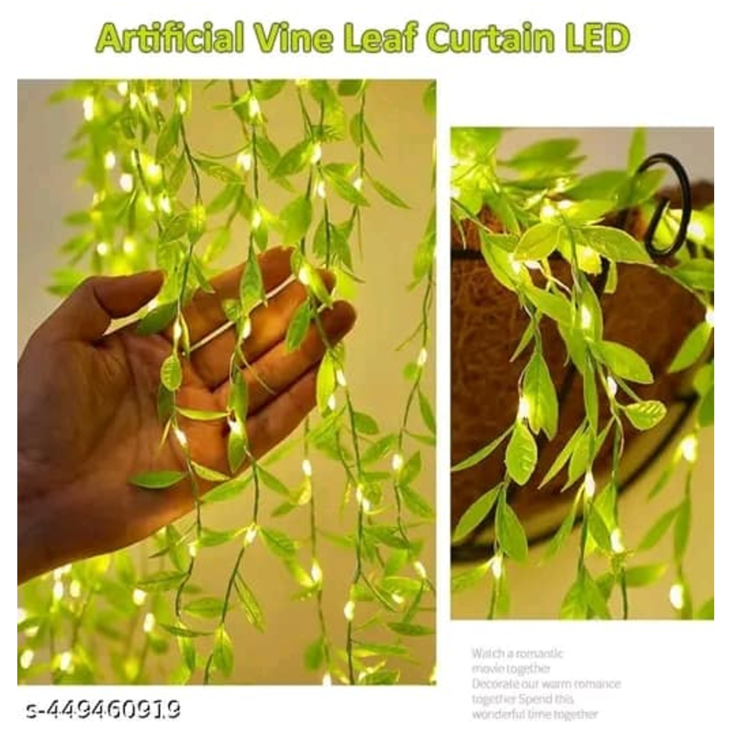 Nairo Seasonal Artificial Vine Leaf Indoor String Lights