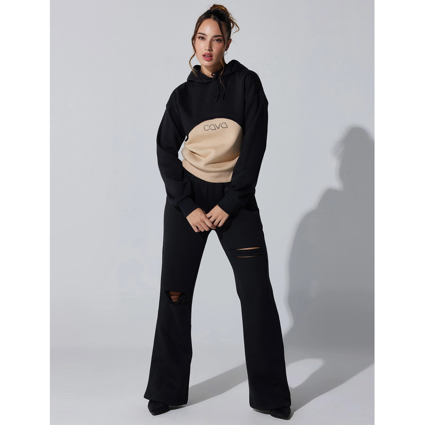 Black Dual Slit Adapt Joggers 