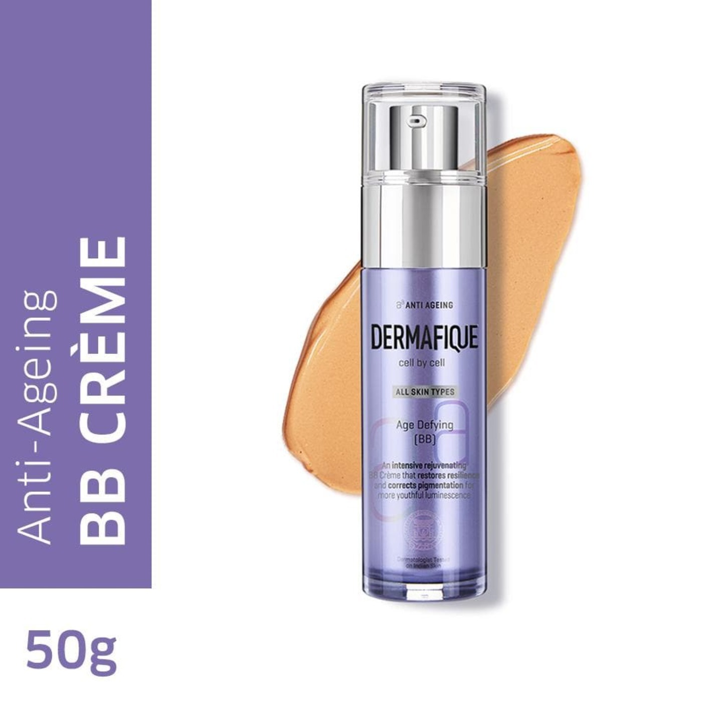 Dermafique Age Defying BB Cream for All Skin Types, Dermatologist Tested, Anti-ageing Creme (50 g) DERMAFIQUE