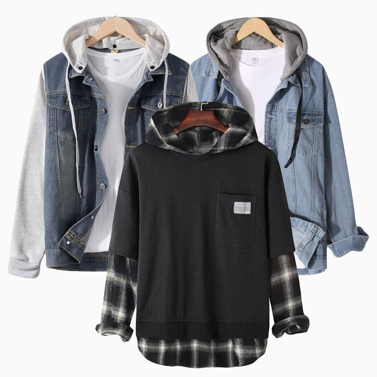 Washed Shade Denim Shirt- Pack of 3,