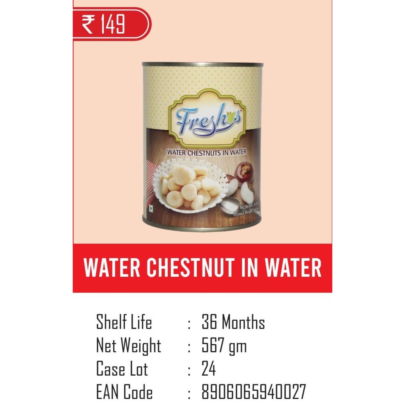 Water Chestnut in Water-567 gm,
