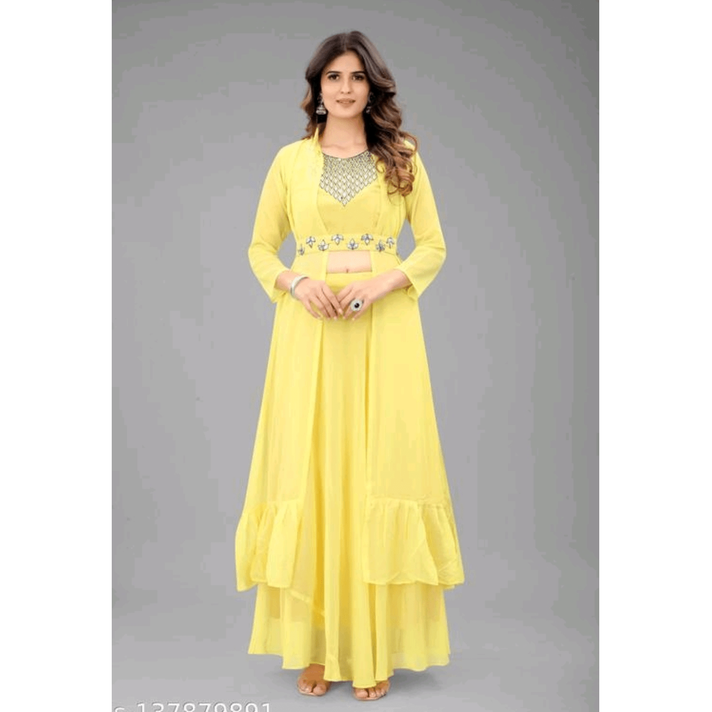 Trendy Feminine Label D11 Western Lehenga Choli with Jacket