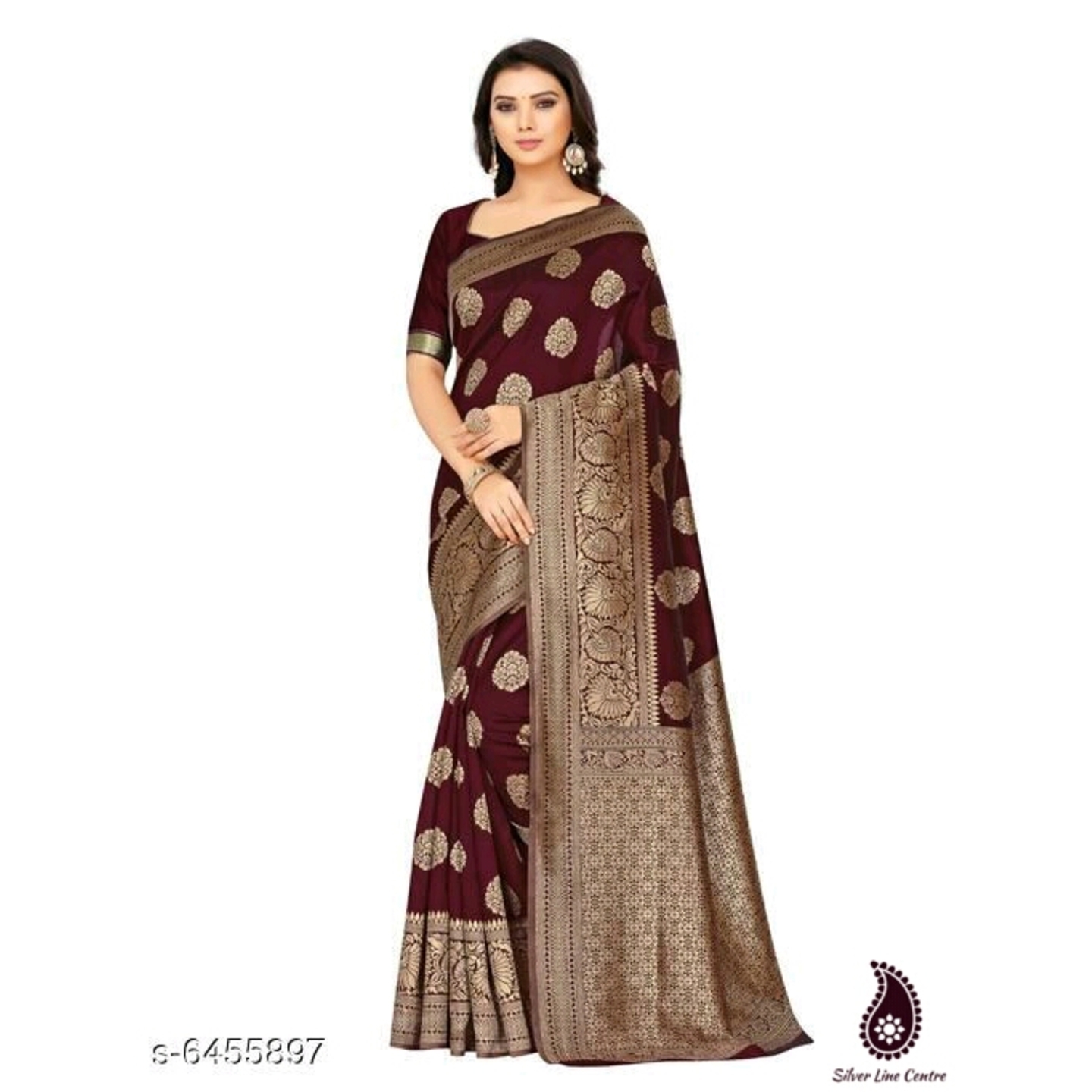 Womens Saree Jacquard Patola