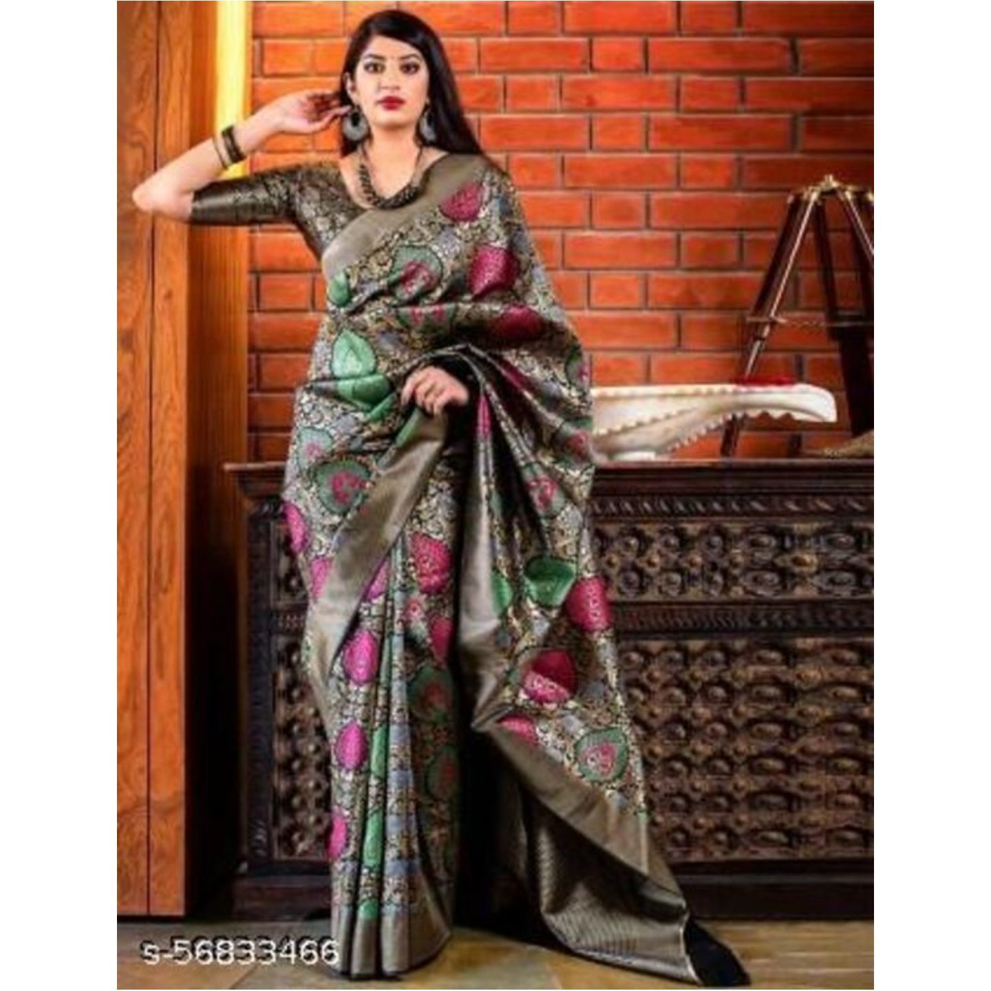 Women's Kanchipuram Art Silk Saree