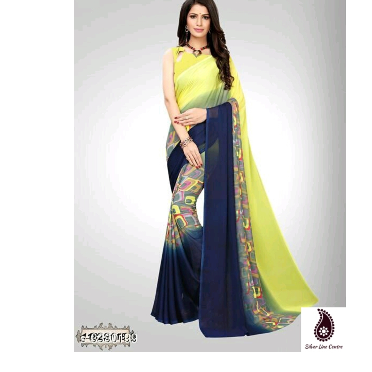 Women's Fancy Georgette Saree Aagam