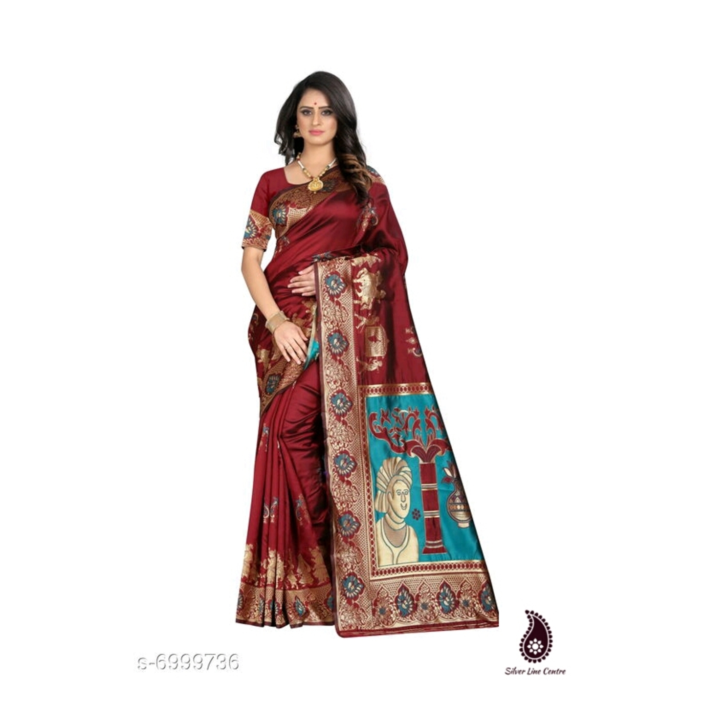 Womens Beautiful Banarsi Silk Saree