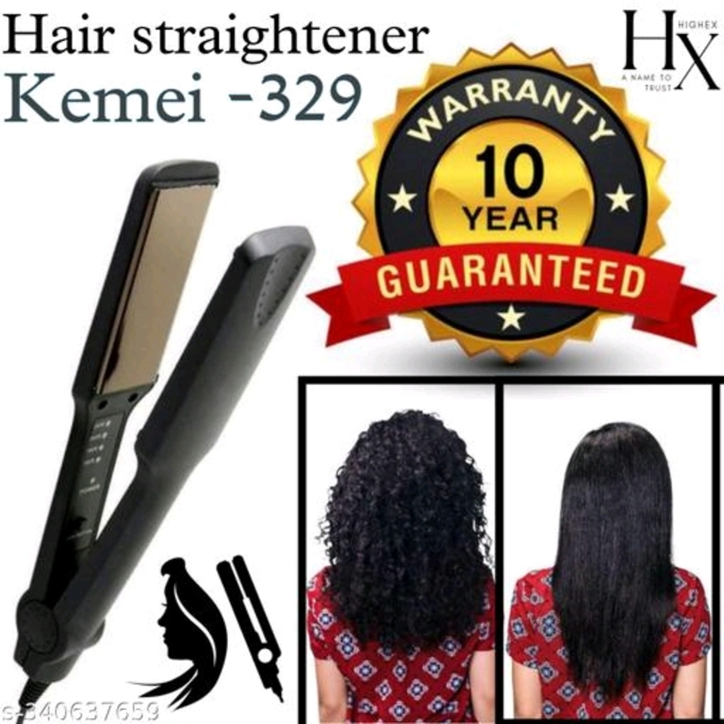HIGHEX Kemei Original KM-329 Hair Straightener*