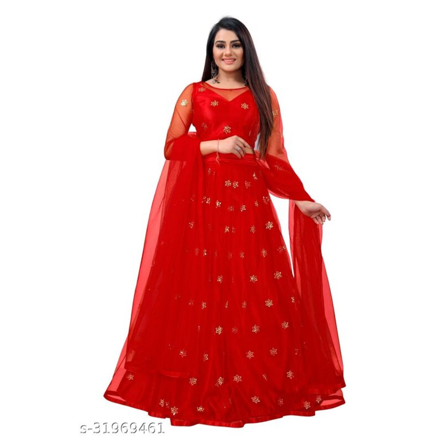 Banita Superior Women Lehenga SEMI stitched