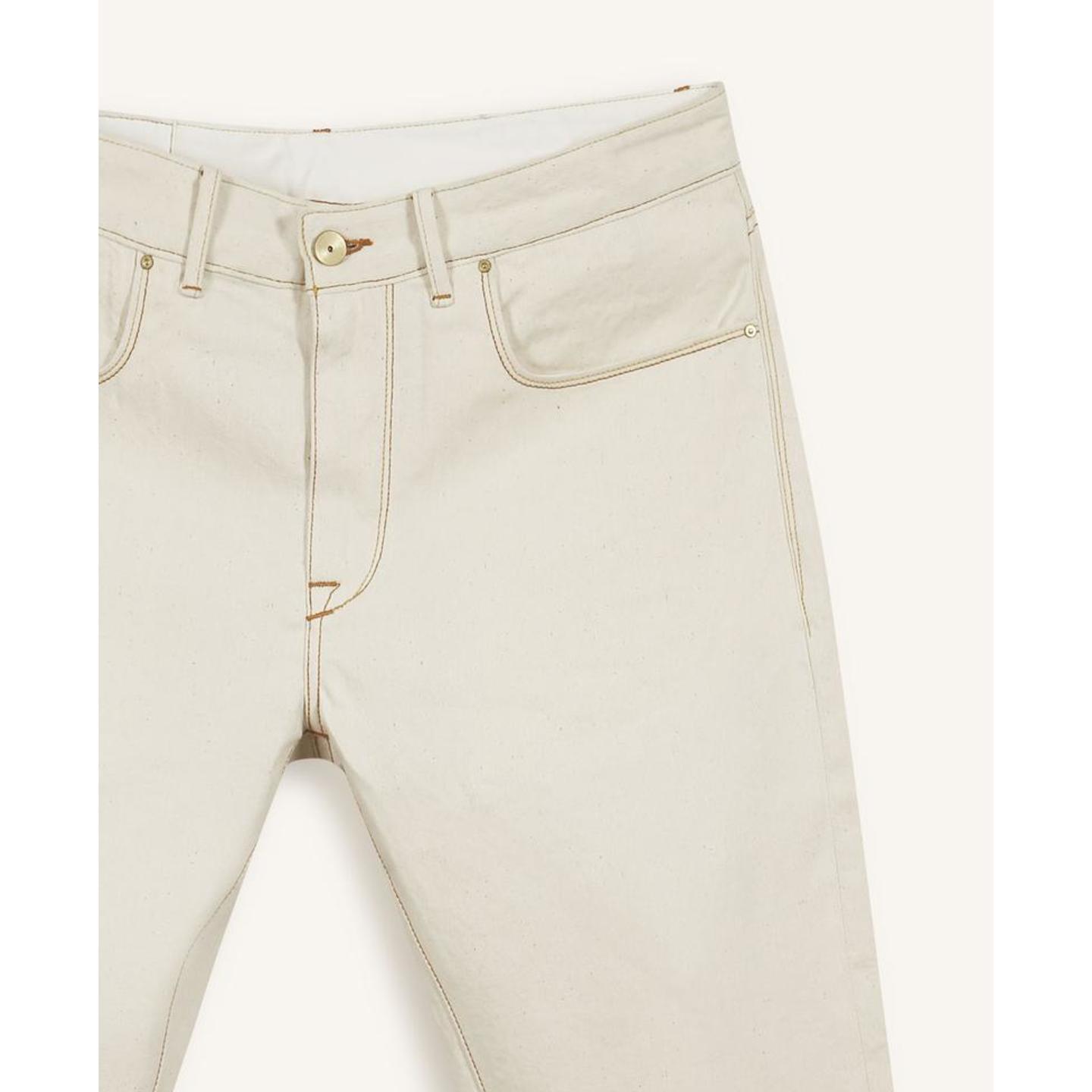 ECRU JEANS | RUST-GOLD THREADS