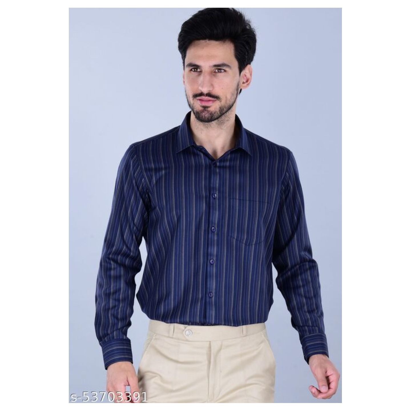 Cairon Blue Striped Shirt