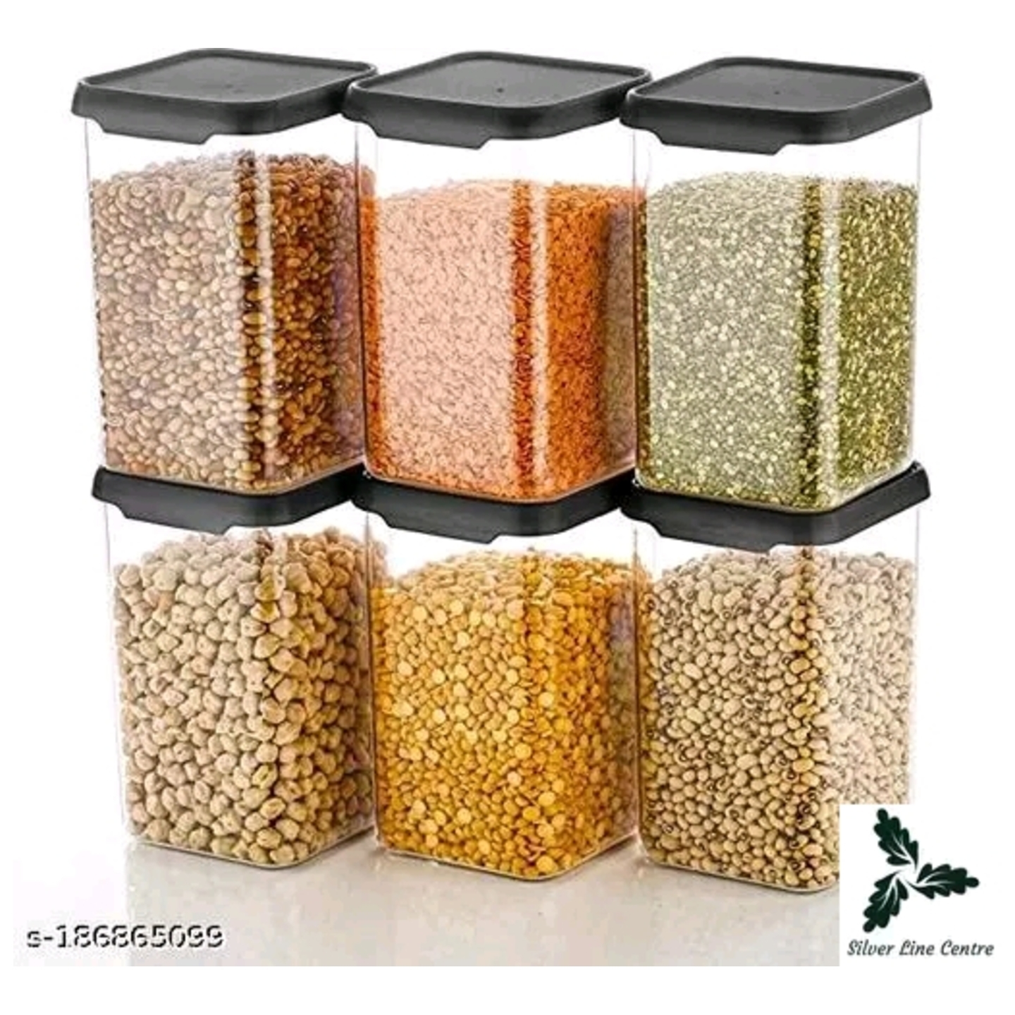 Elite Jars & Containers*- 6 Pcs