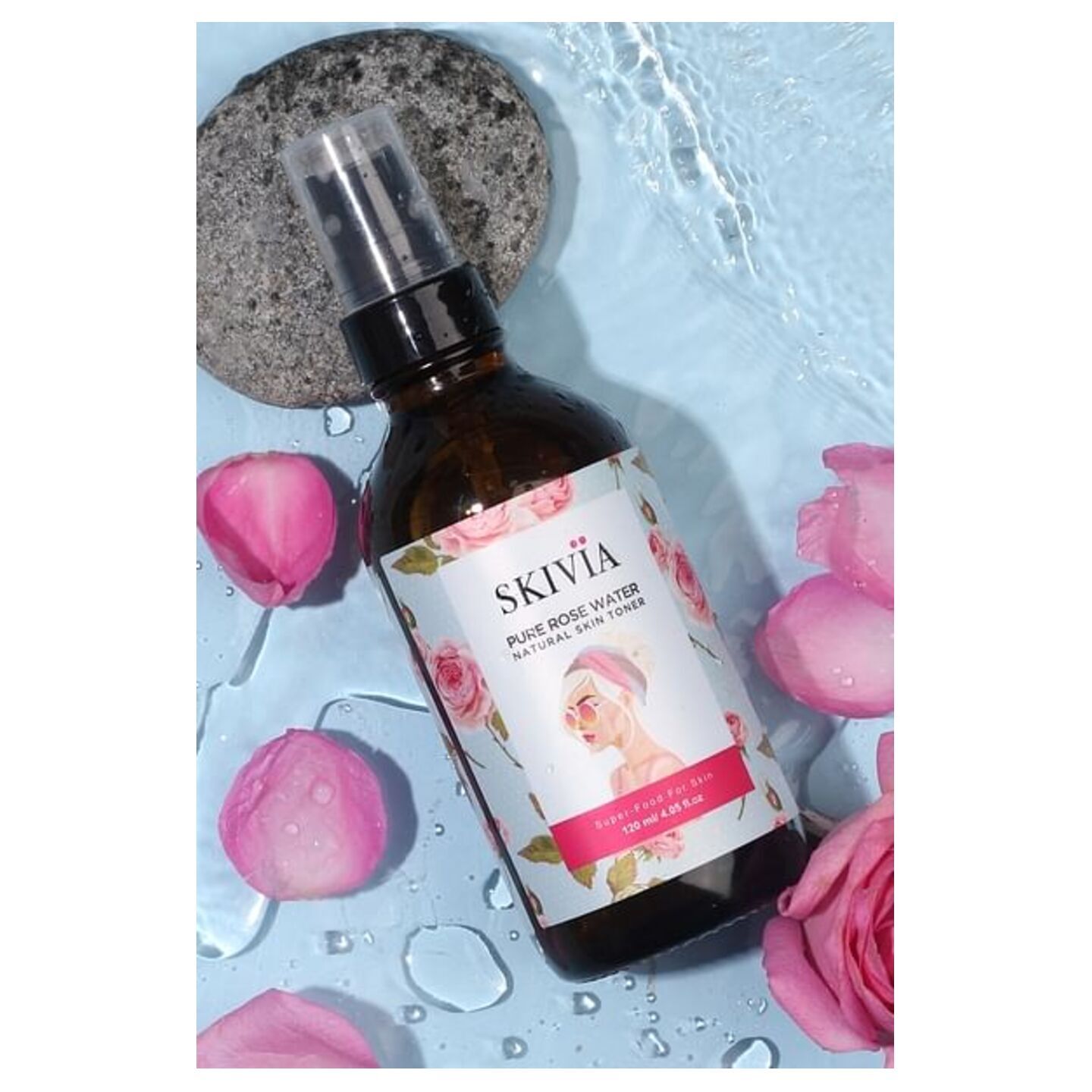 Skivia Organic Rose Water - 120 ml