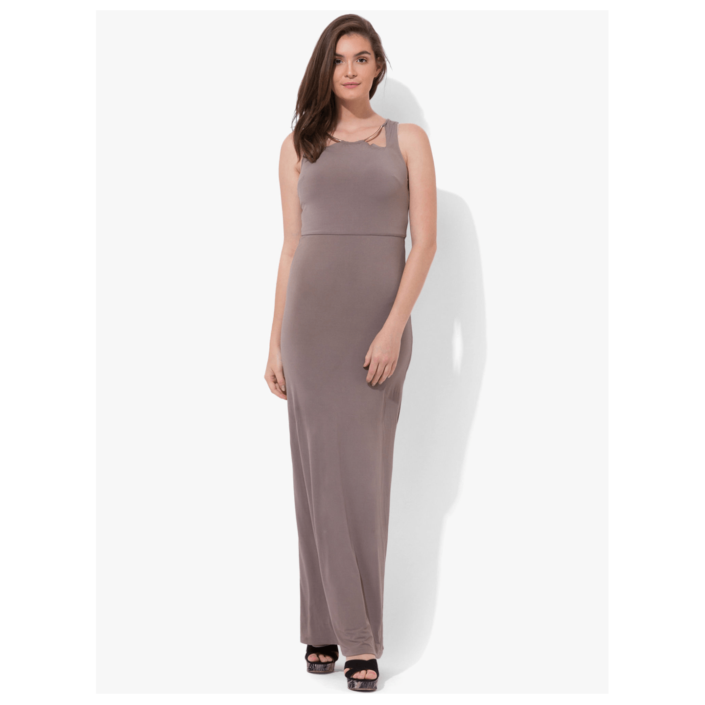 KAZO-Grey Maxi Dress (M)