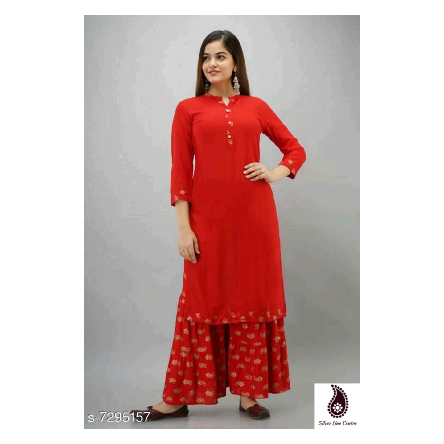 Petite Kurta Set With Sharara